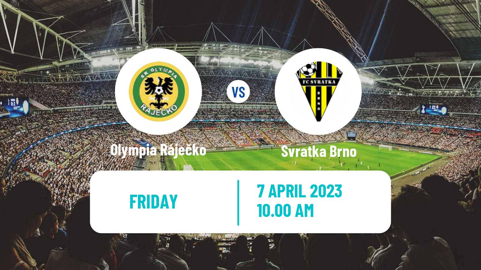 Football Czech Jihomoravsky KP Olympia Ráječko - Svratka Brno