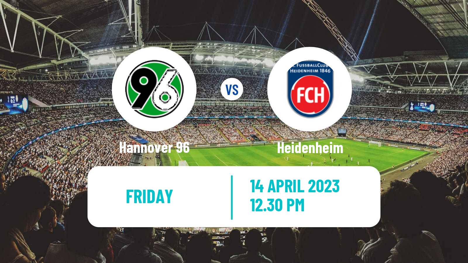 Soccer German 2 Bundesliga Hannover - Heidenheim