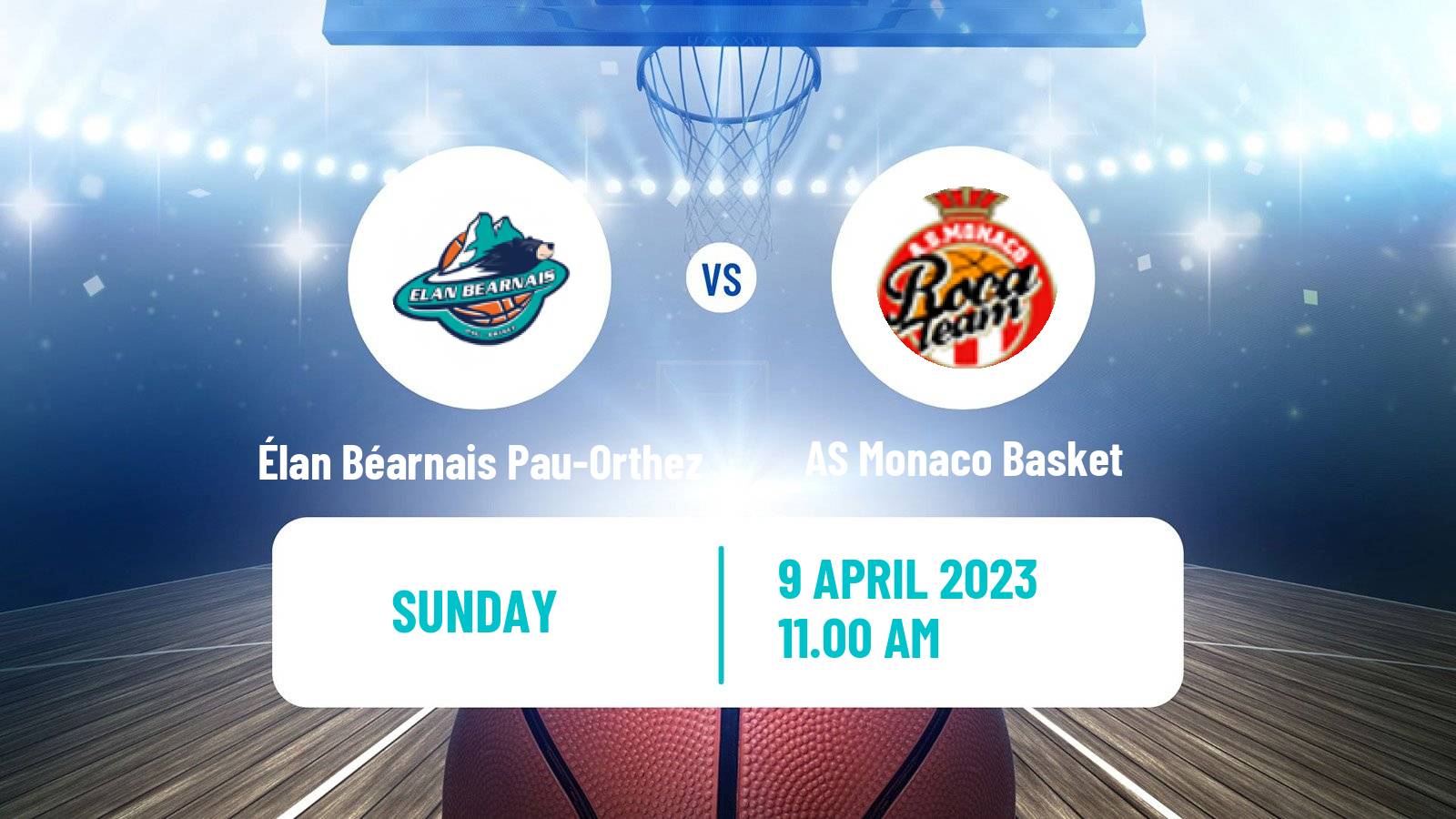 Basketball French LNB Élan Béarnais Pau-Orthez - AS Monaco Basket
