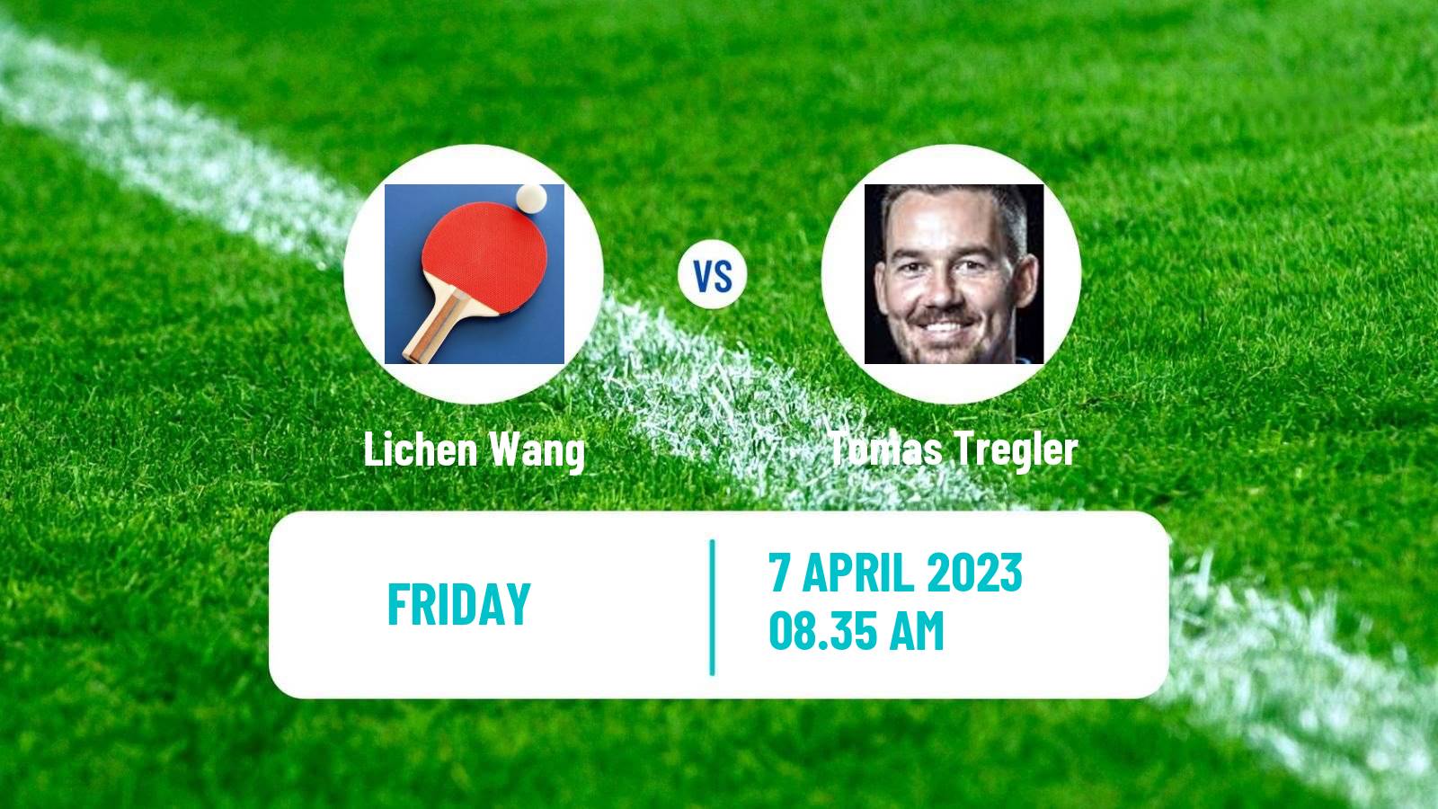 Table tennis Table Tennis Lichen Wang - Tomas Tregler