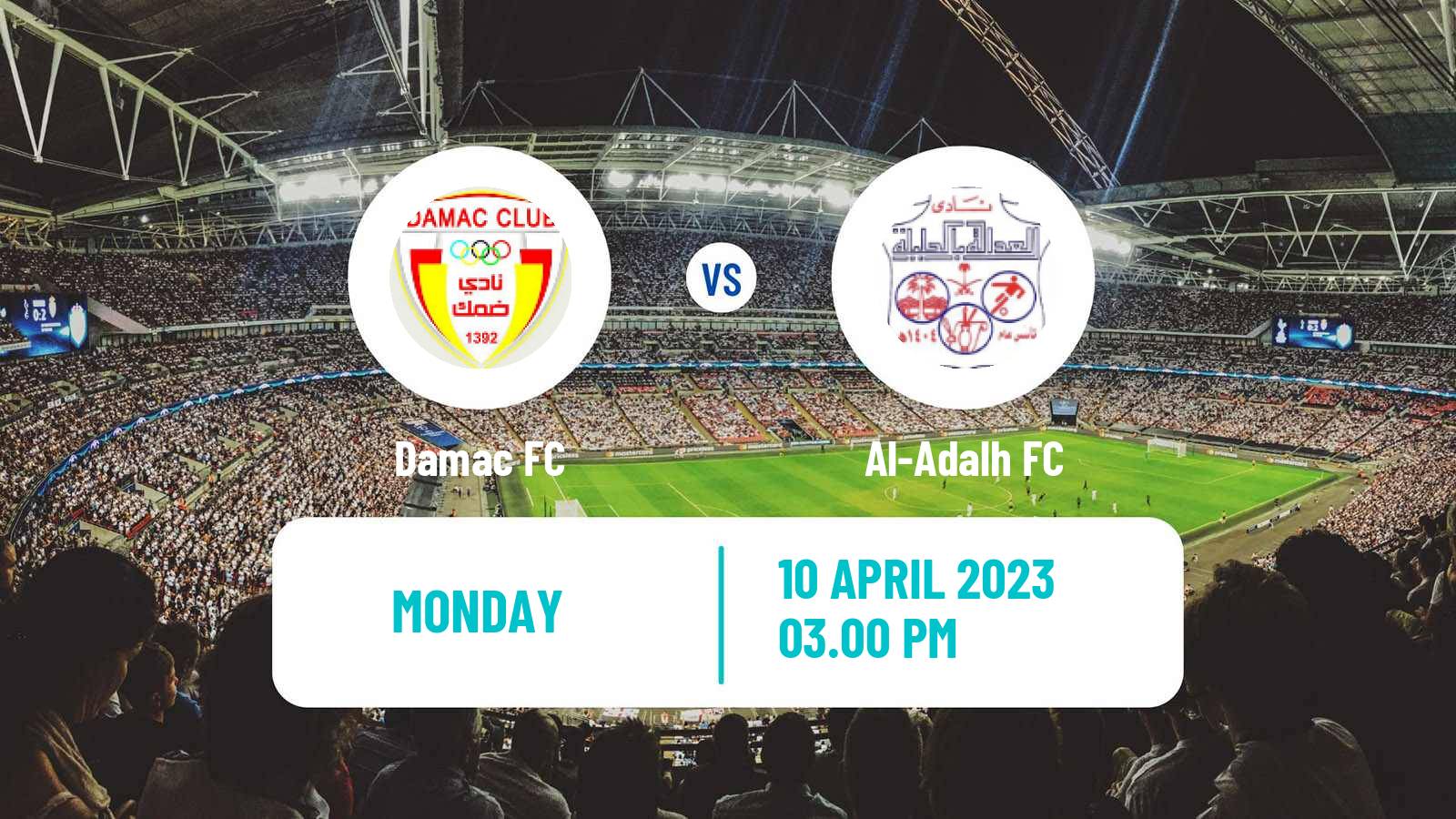 Soccer Saudi Professional League Damac - Al-Adalh