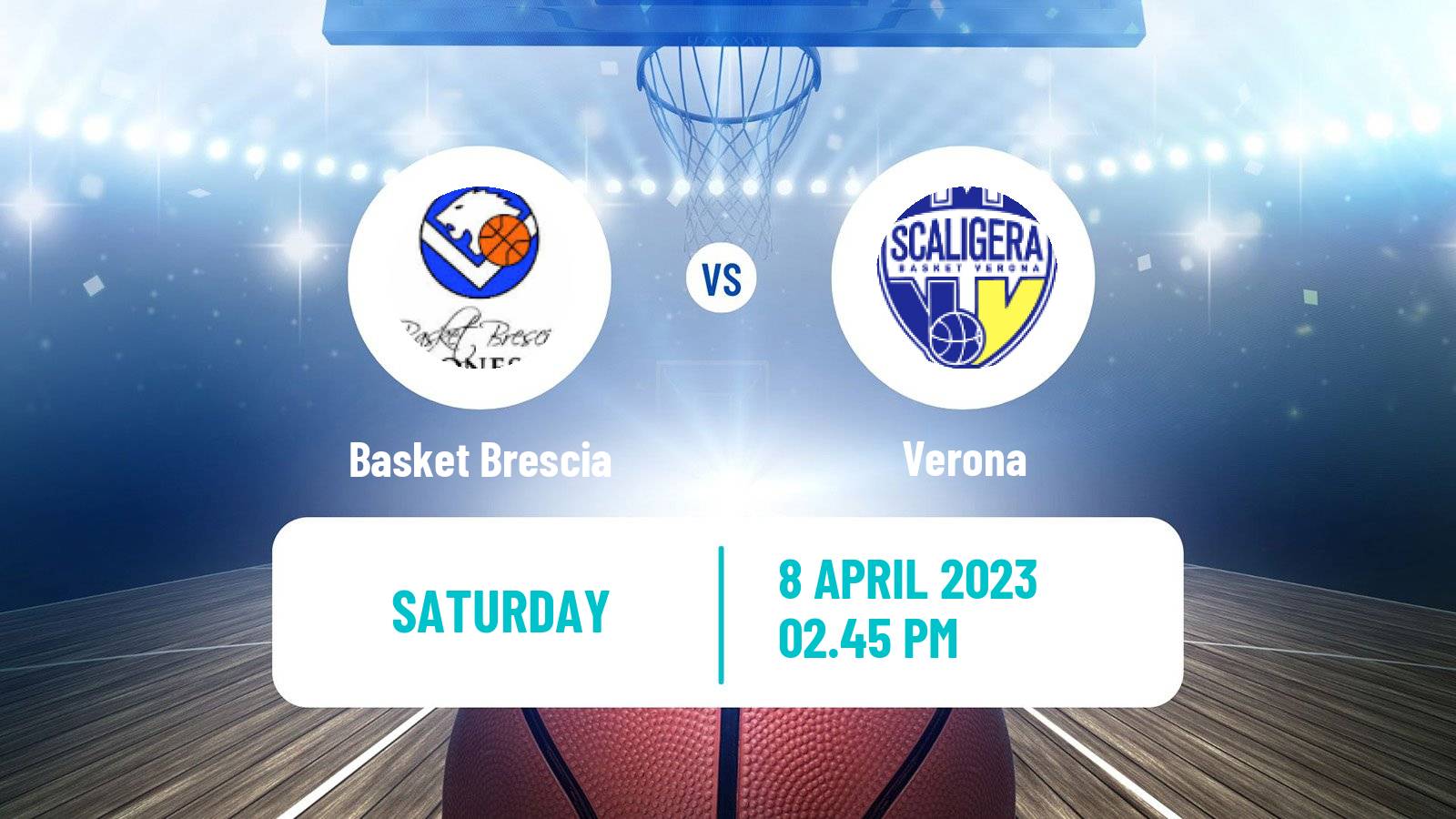 Basketball Italian Lega A Basketball Basket Brescia - Verona