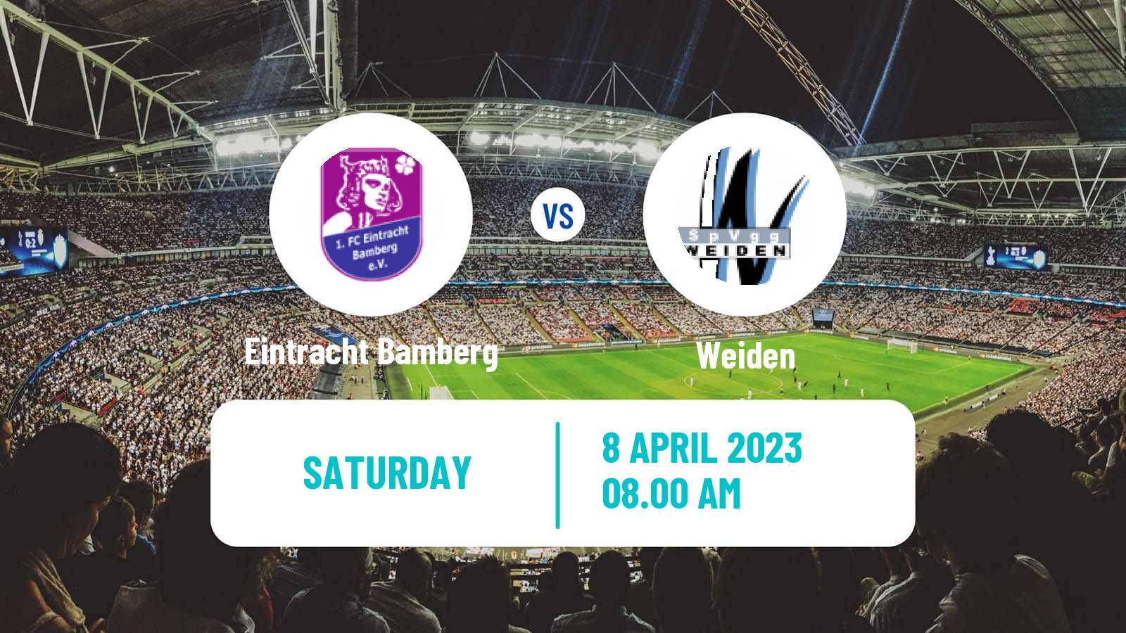 Soccer German Oberliga Bayern Nord Eintracht Bamberg - Weiden