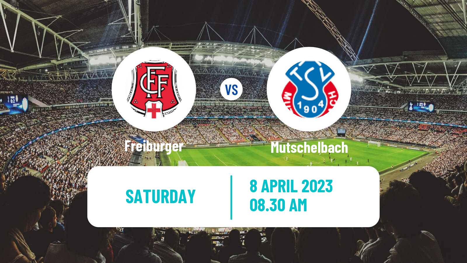 Soccer German Oberliga Baden-Württemberg Freiburger - Mutschelbach