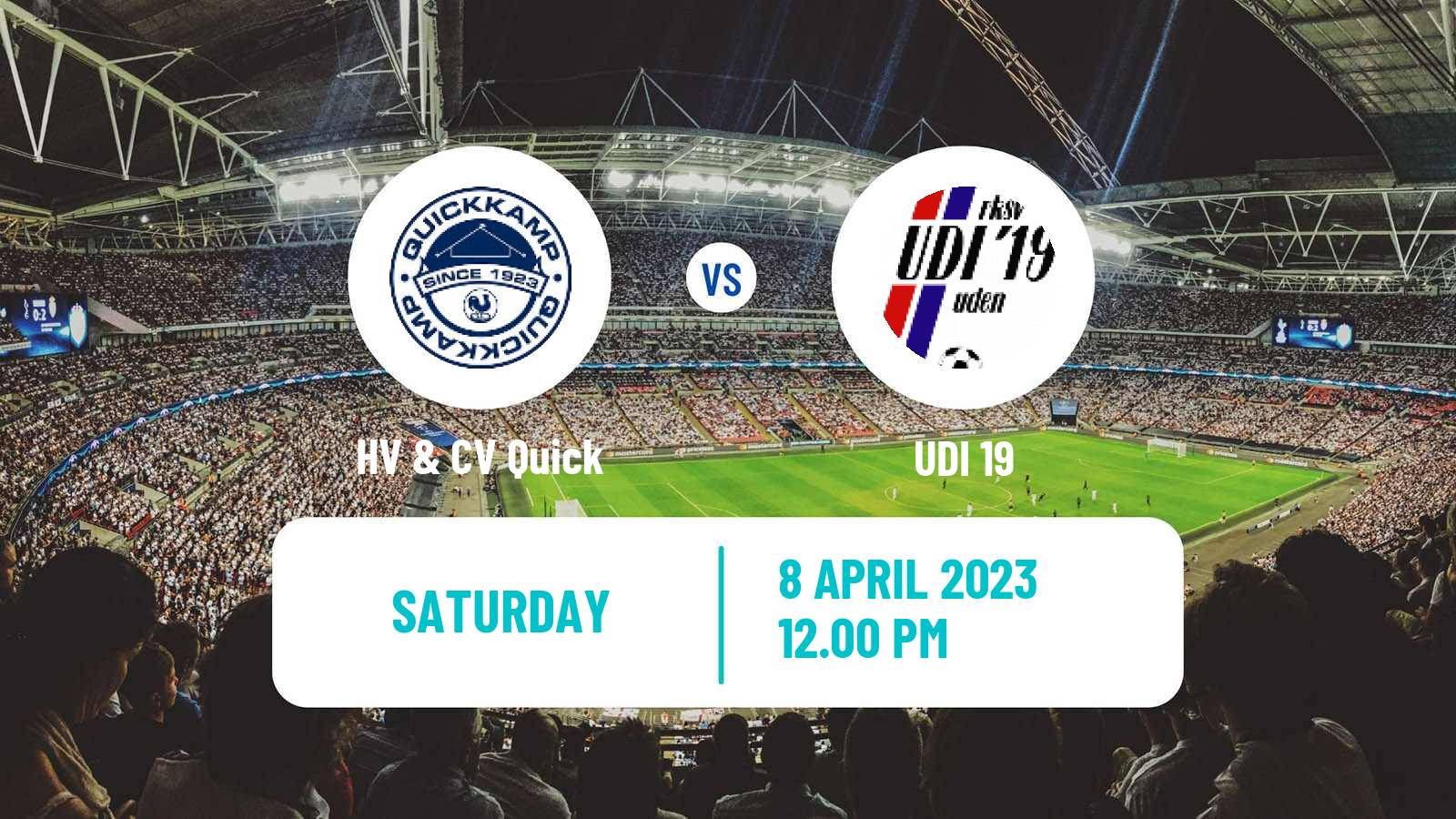 Soccer Dutch Derde Divisie HV & CV Quick - UDI 19
