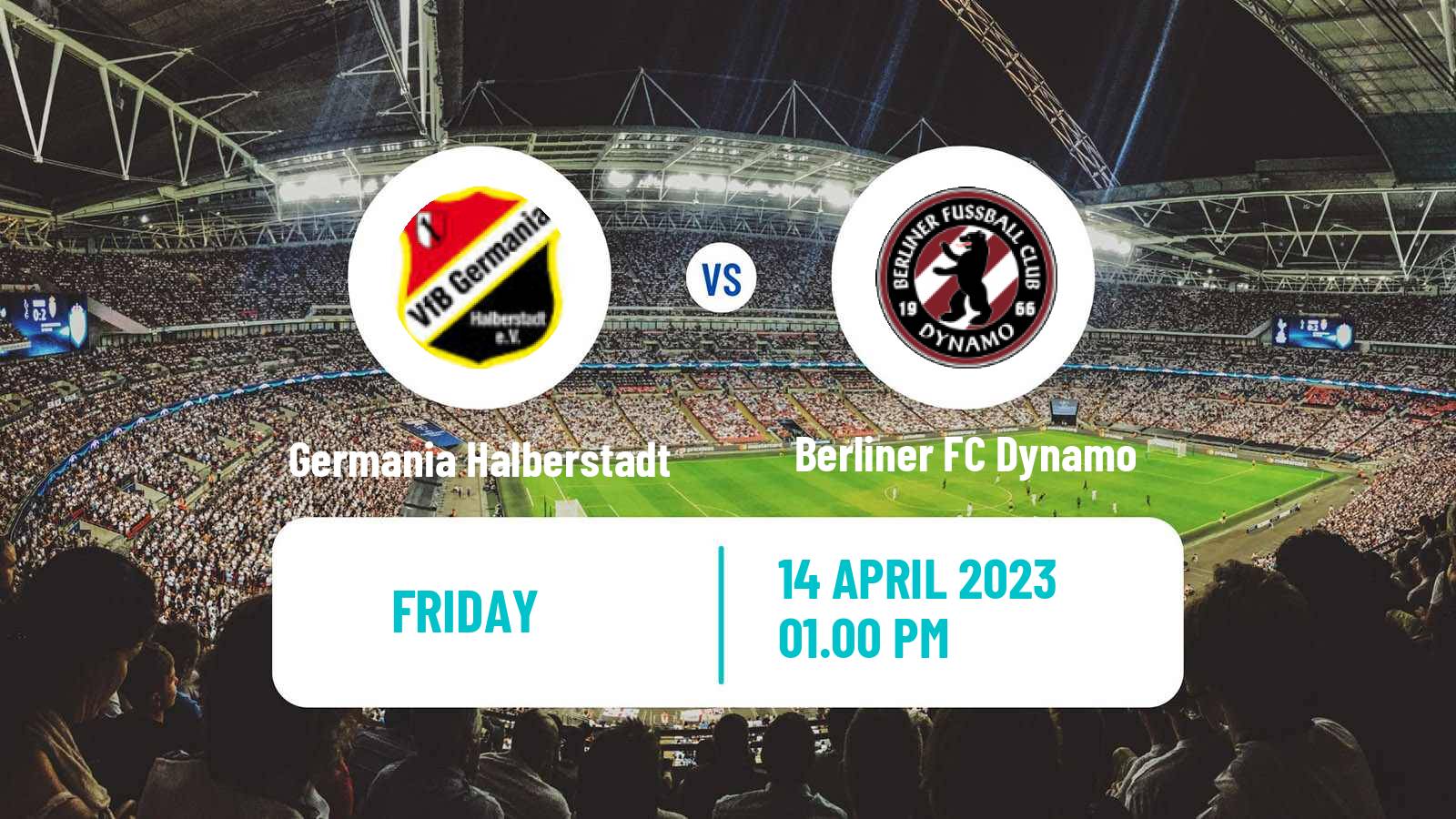 Soccer German Regionalliga Nordost Germania Halberstadt - Berliner FC Dynamo