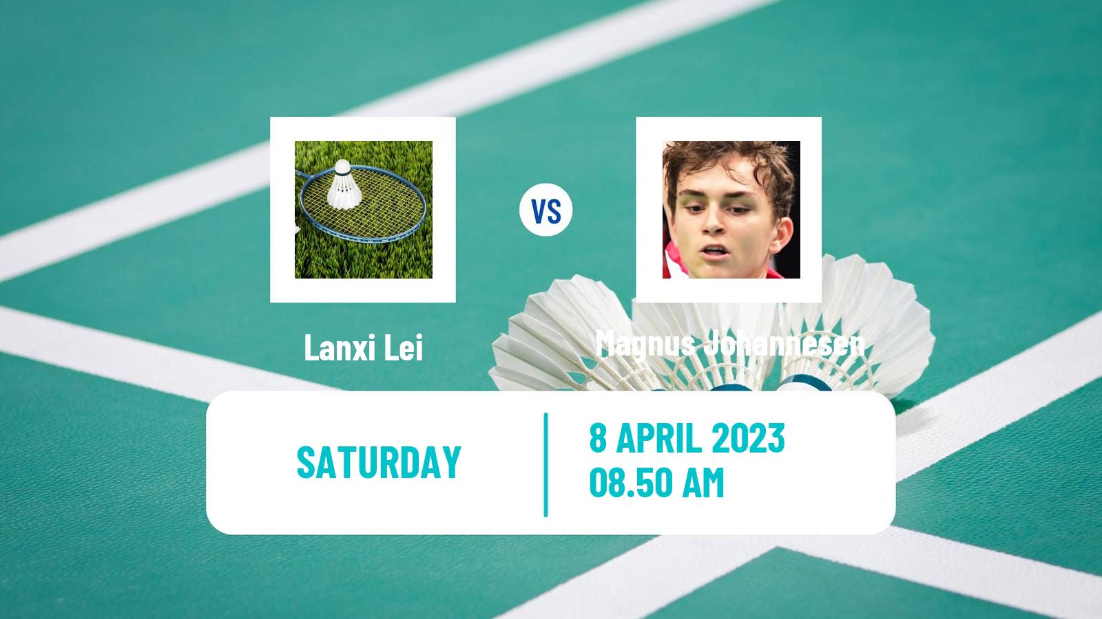Badminton Badminton Lanxi Lei - Magnus Johannesen