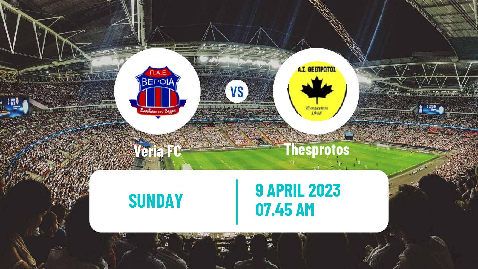 Soccer Greek Super League 2 Veria - Thesprotos