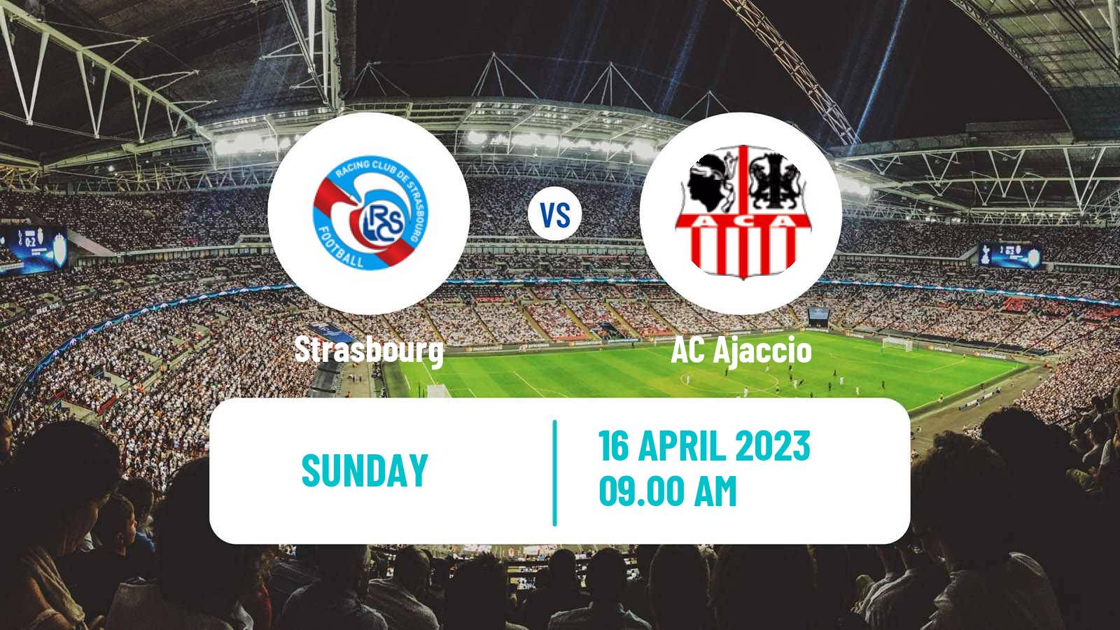 Soccer French Ligue 1 Strasbourg - Ajaccio