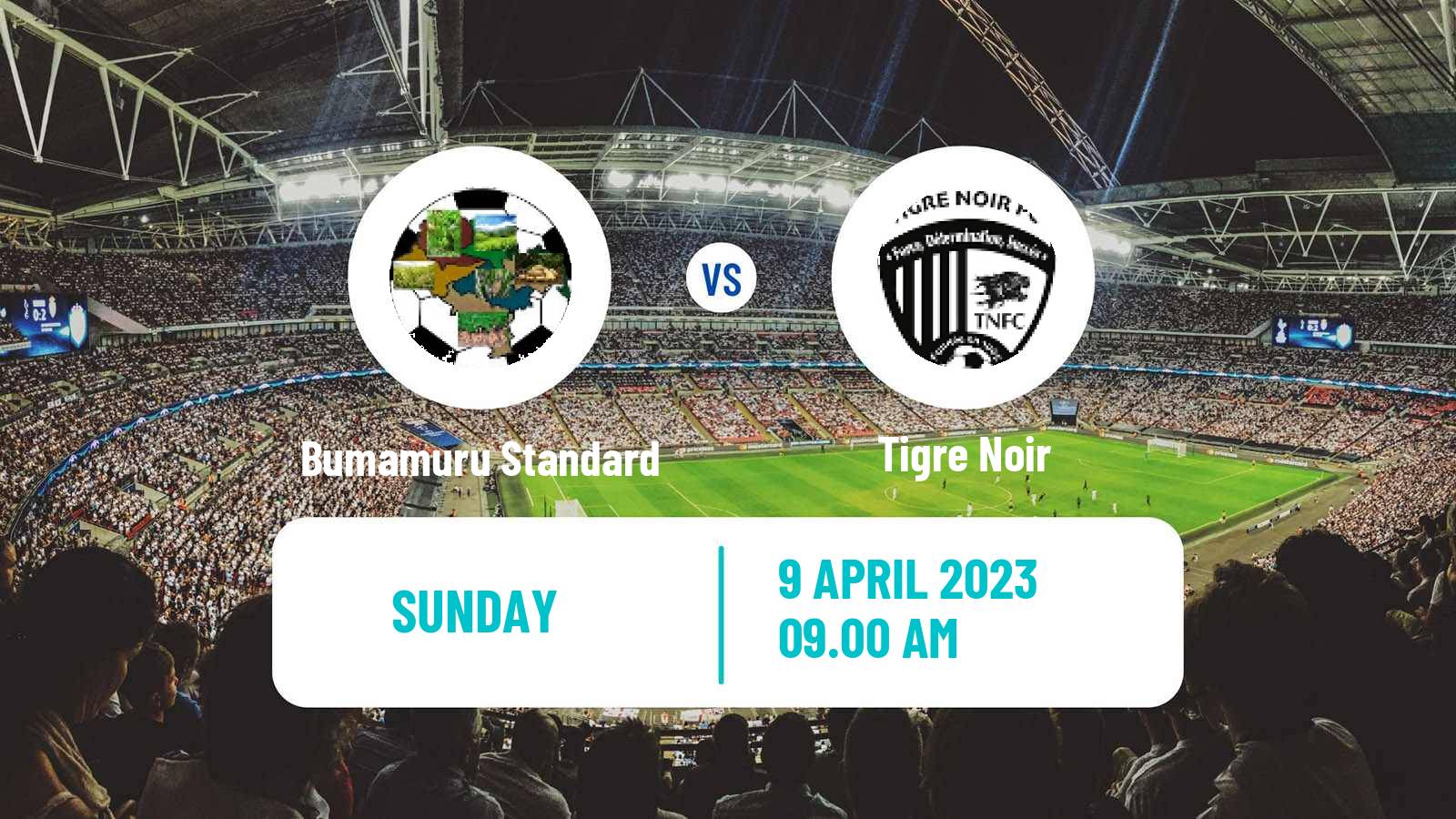 Soccer Burundi Premier League Bumamuru Standard - Tigre Noir