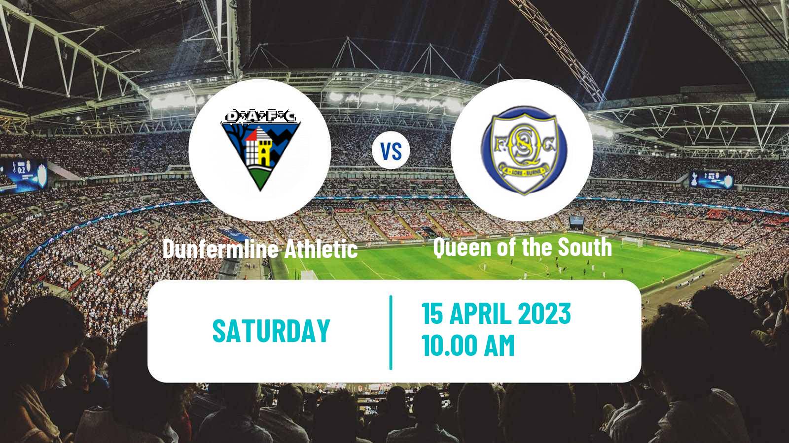 Soccer Scottish League One Dunfermline Athletic - Queen of the South