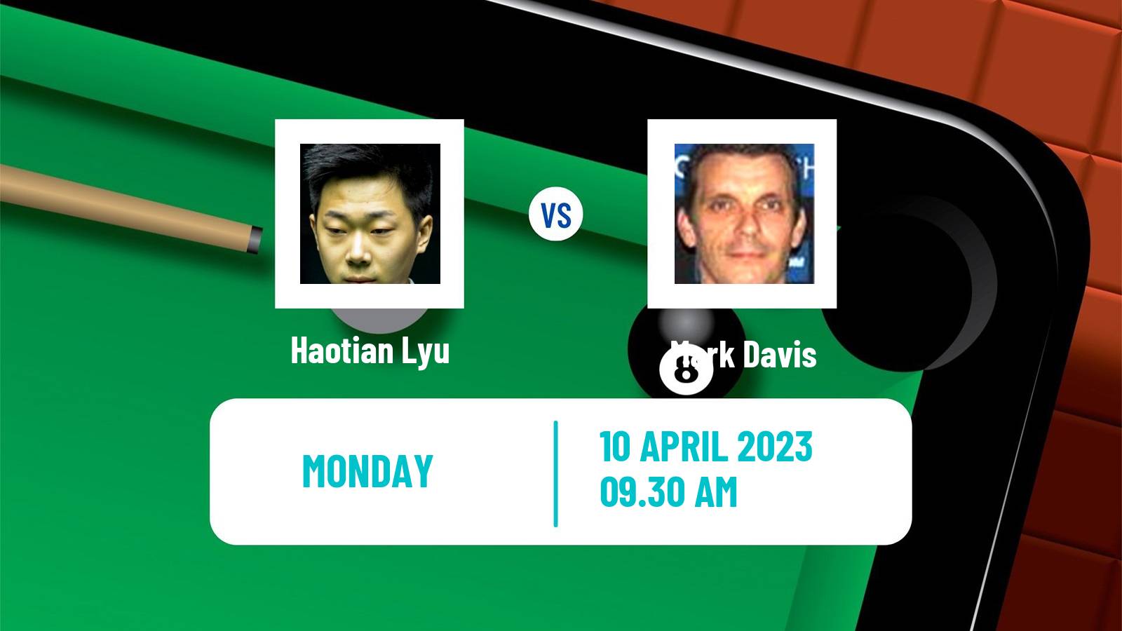 Snooker Snooker Haotian Lyu - Mark Davis