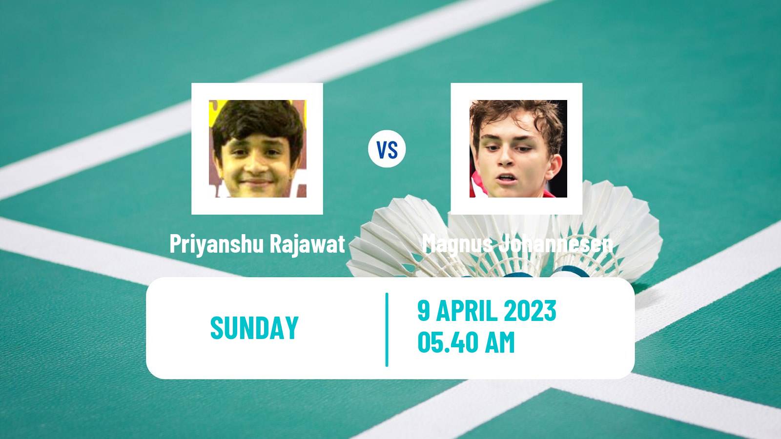 Badminton Badminton Priyanshu Rajawat - Magnus Johannesen