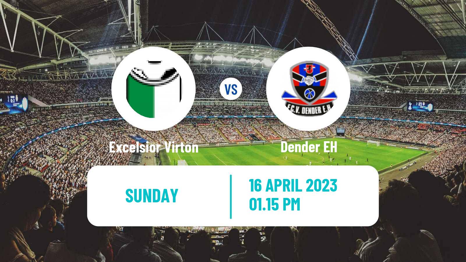 Soccer Belgian Сhallenger Pro League Excelsior Virton - Dender EH