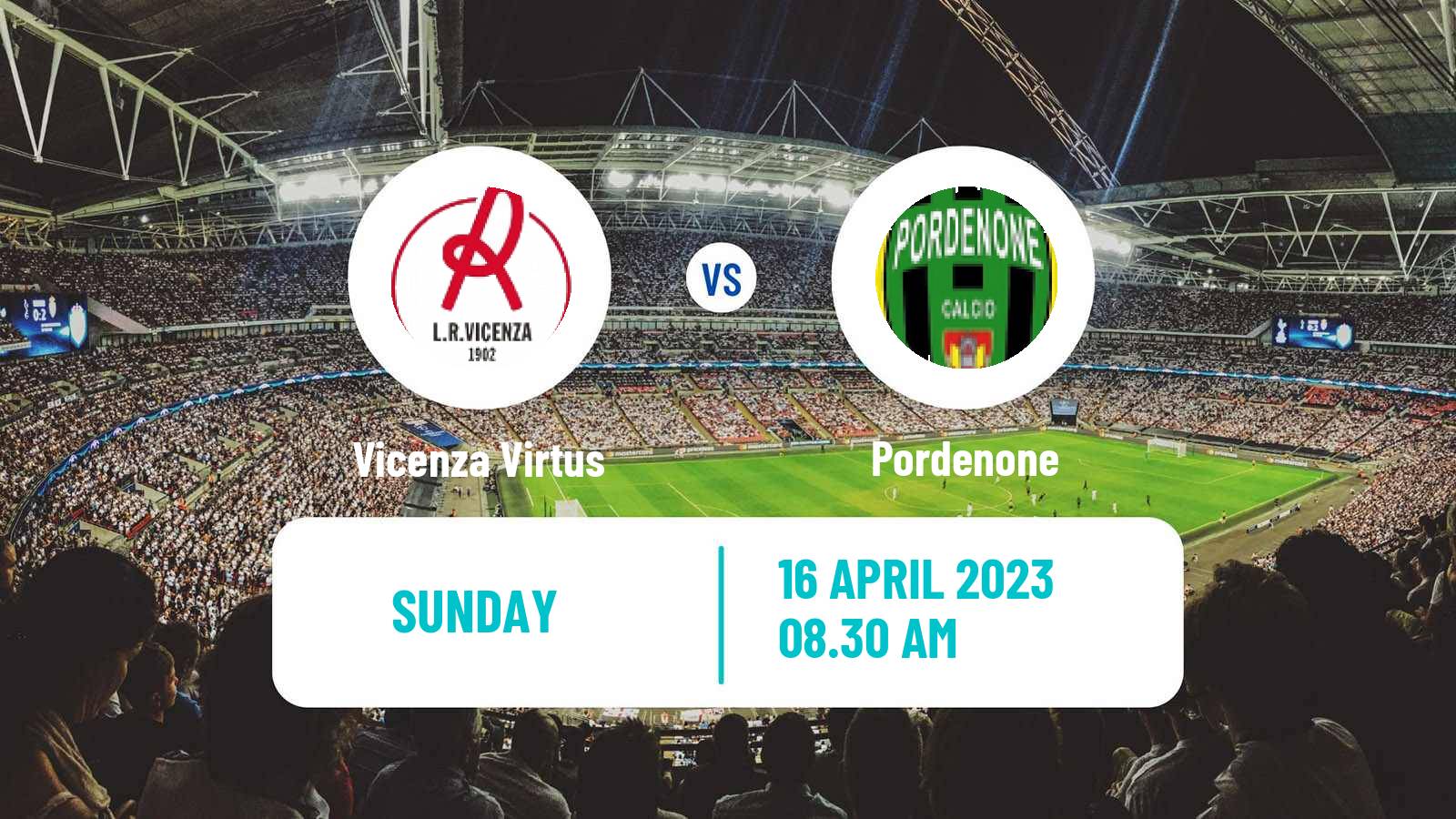 Soccer Italian Serie C Group A Vicenza Virtus - Pordenone