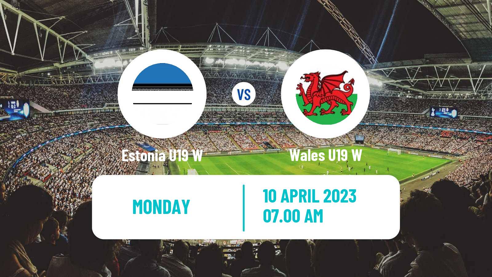 Soccer UEFA Euro U19 Women Estonia U19 W - Wales U19 W