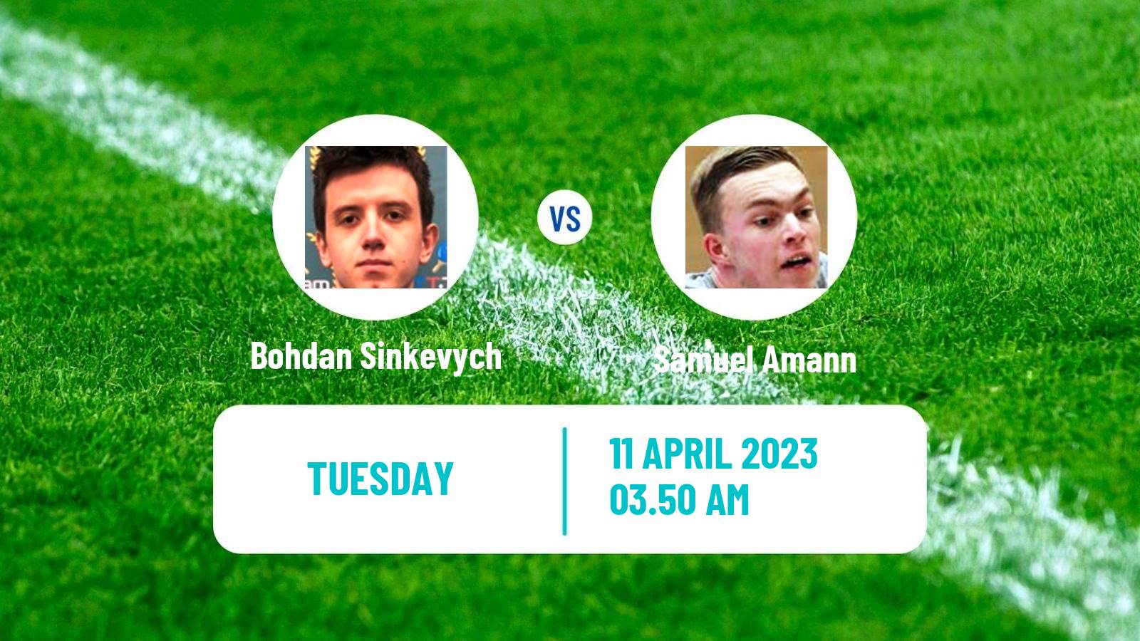 Table tennis Table Tennis Bohdan Sinkevych - Samuel Amann