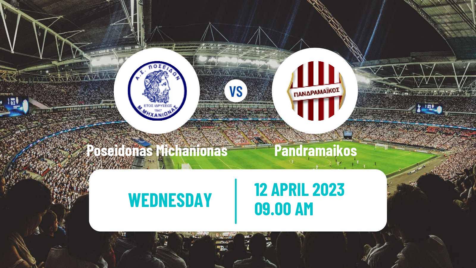 Soccer Greek Gamma Ethniki - Group 1 Poseidonas Michanionas - Pandramaikos