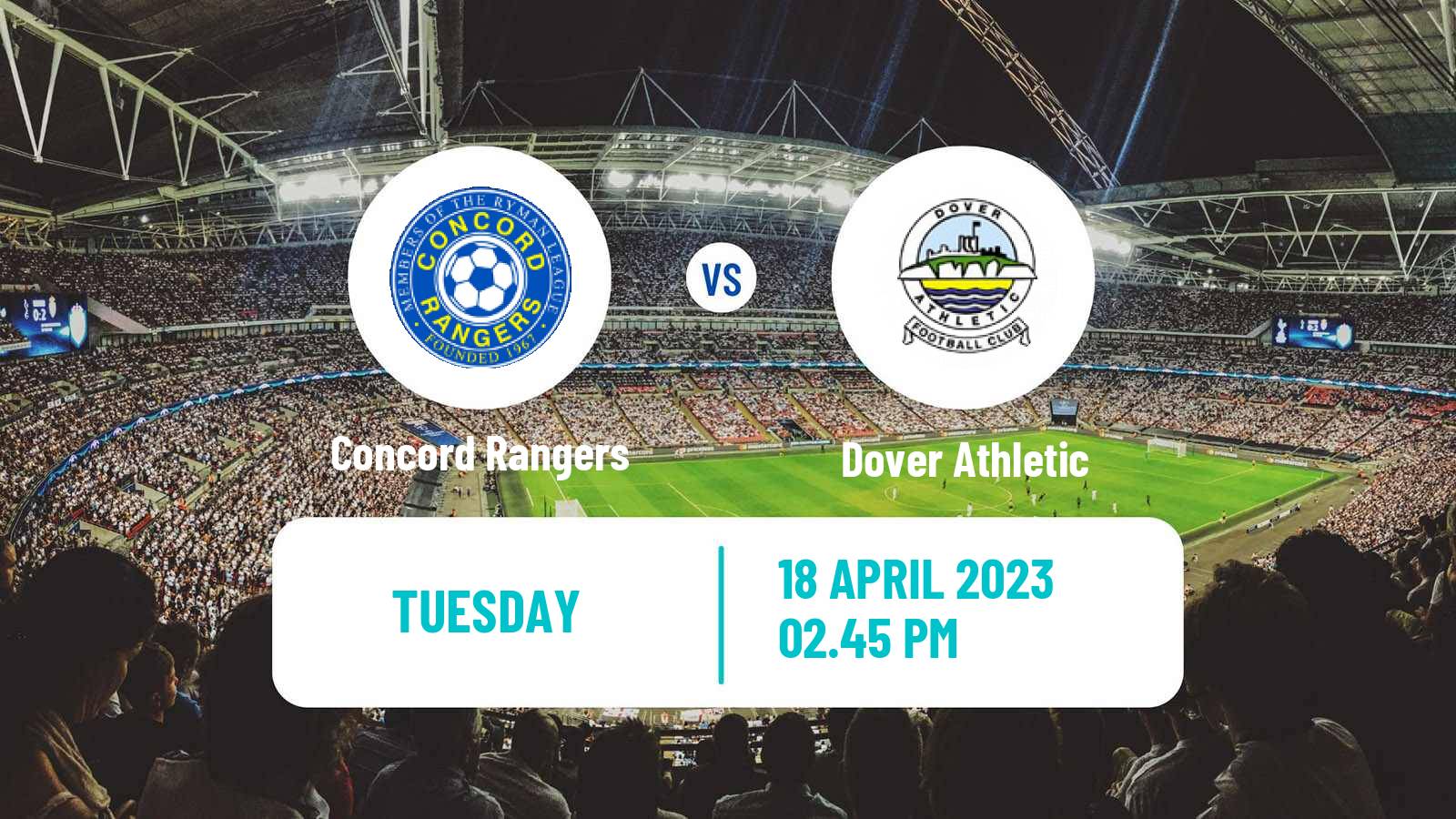 Soccer English National League South Concord Rangers - Dover Athletic