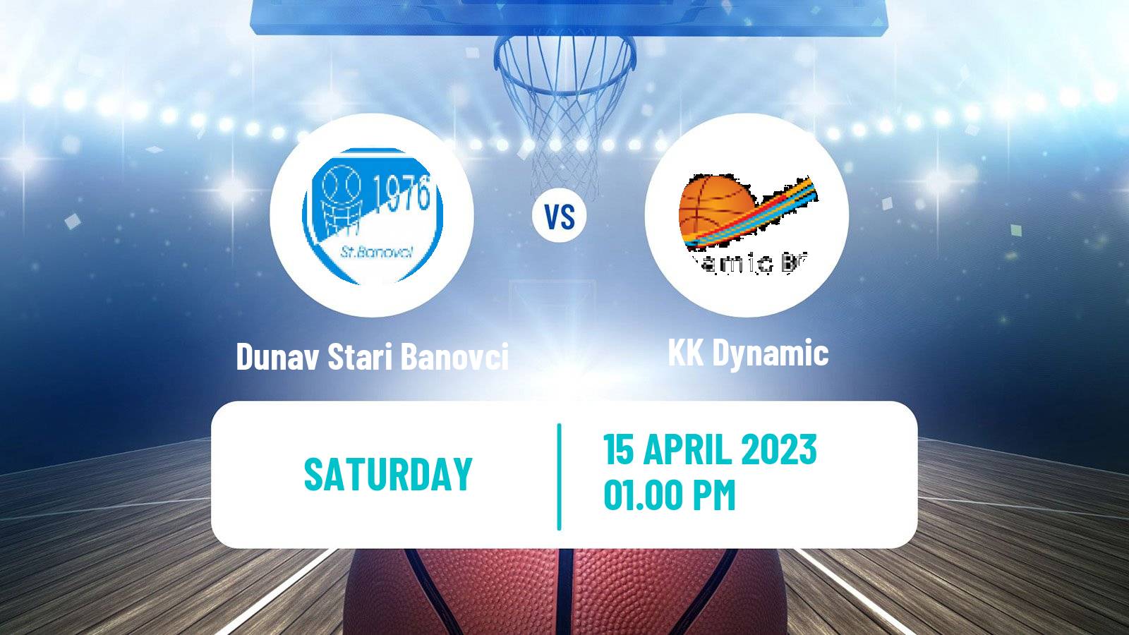 Basketball Serbian First League Basketball Dunav Stari Banovci - Dynamic