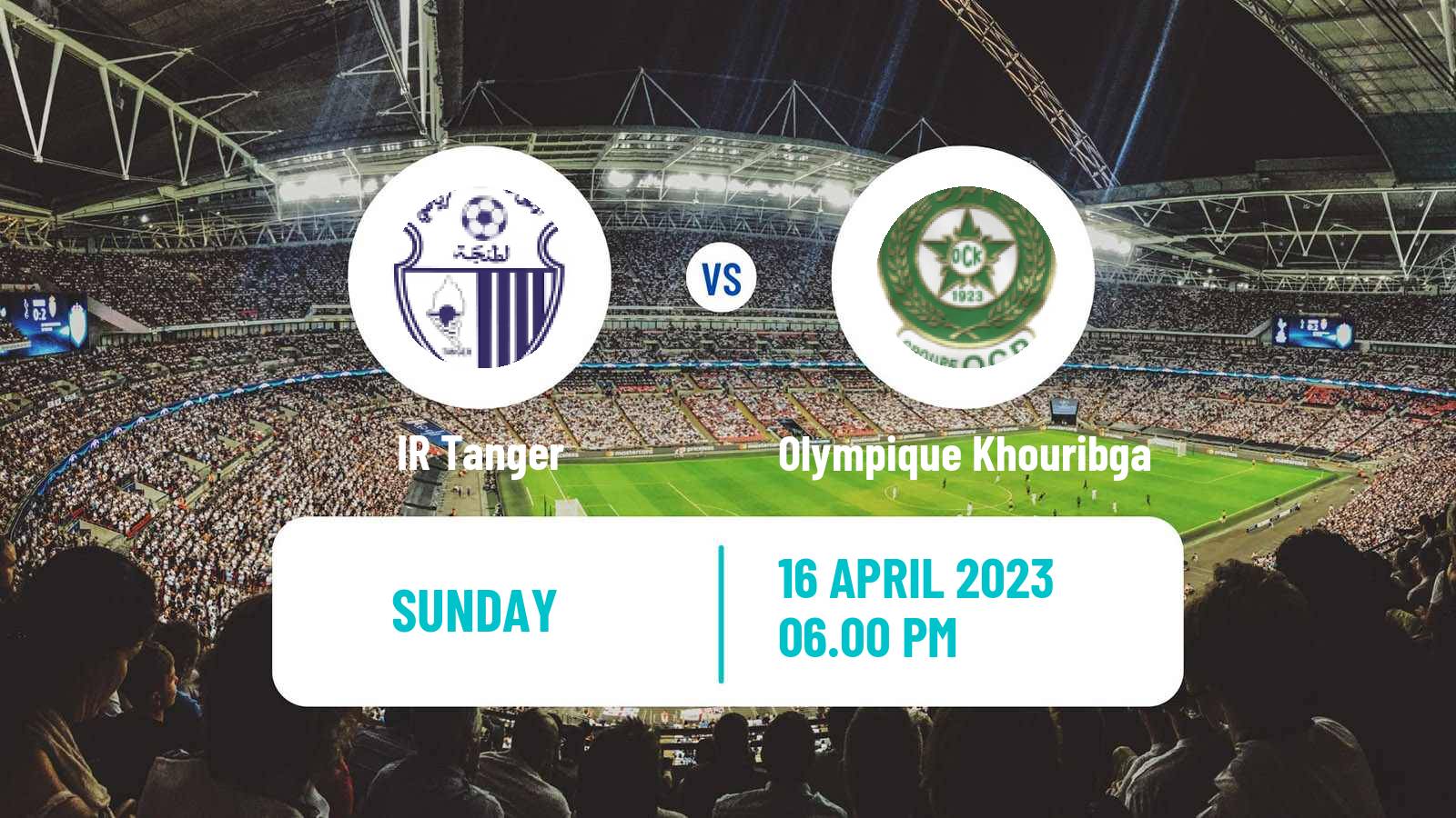 Soccer Moroccan Botola IR Tanger - Olympique Khouribga
