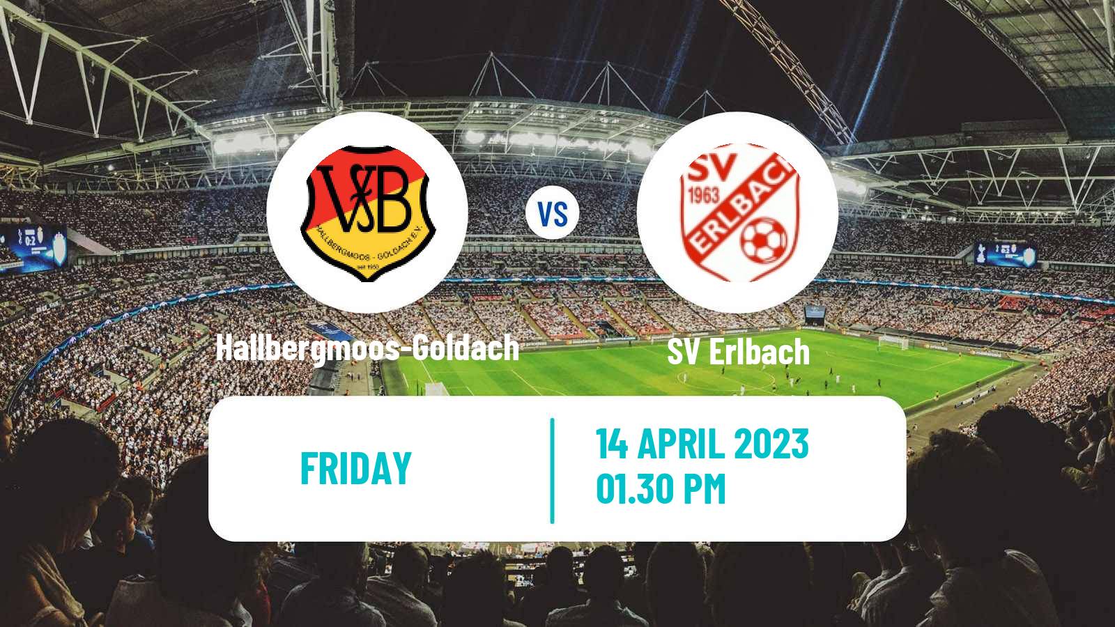 Soccer German Oberliga Bayern Süd Hallbergmoos-Goldach - Erlbach
