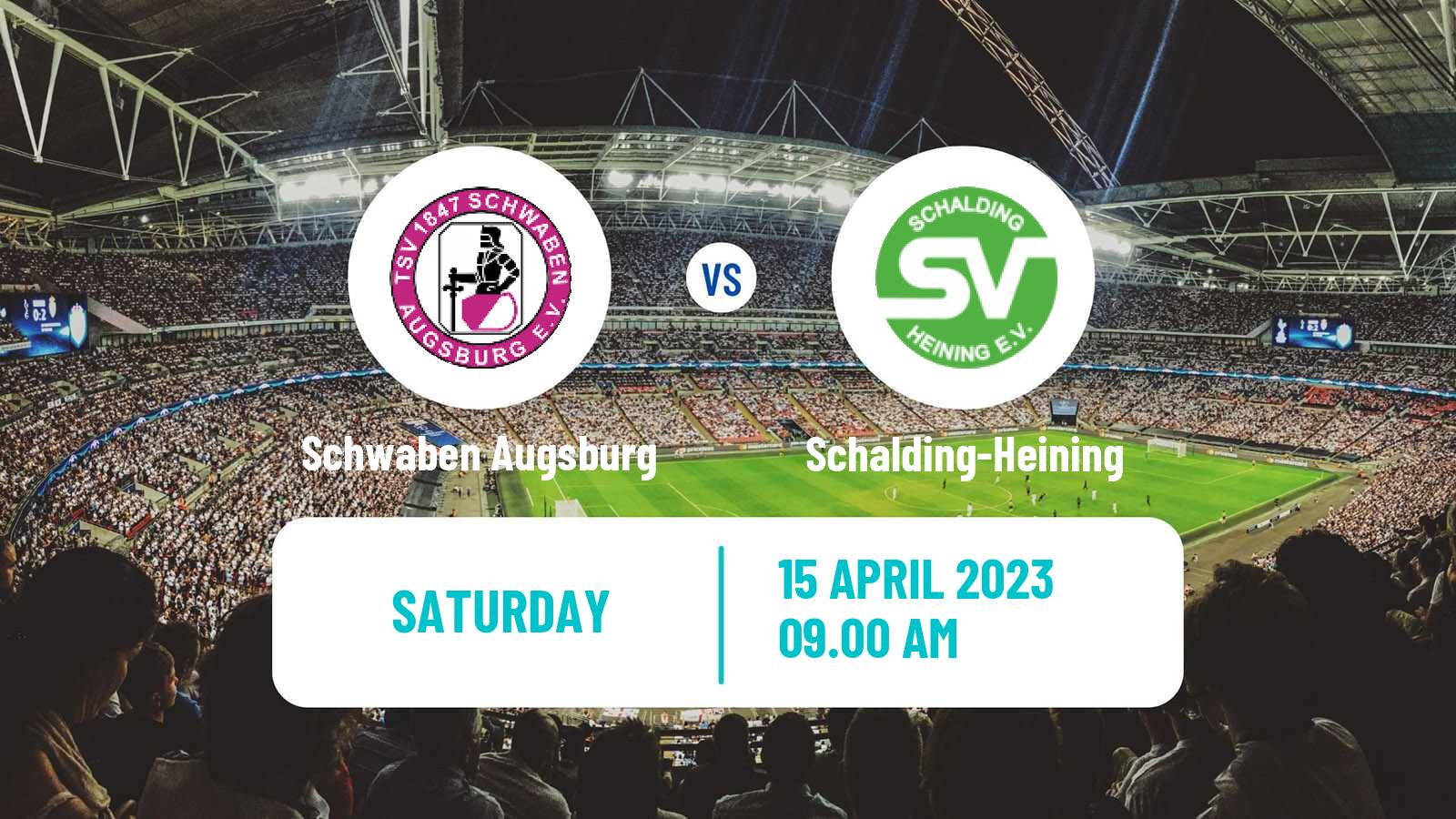 Soccer German Oberliga Bayern Süd Schwaben Augsburg - Schalding-Heining