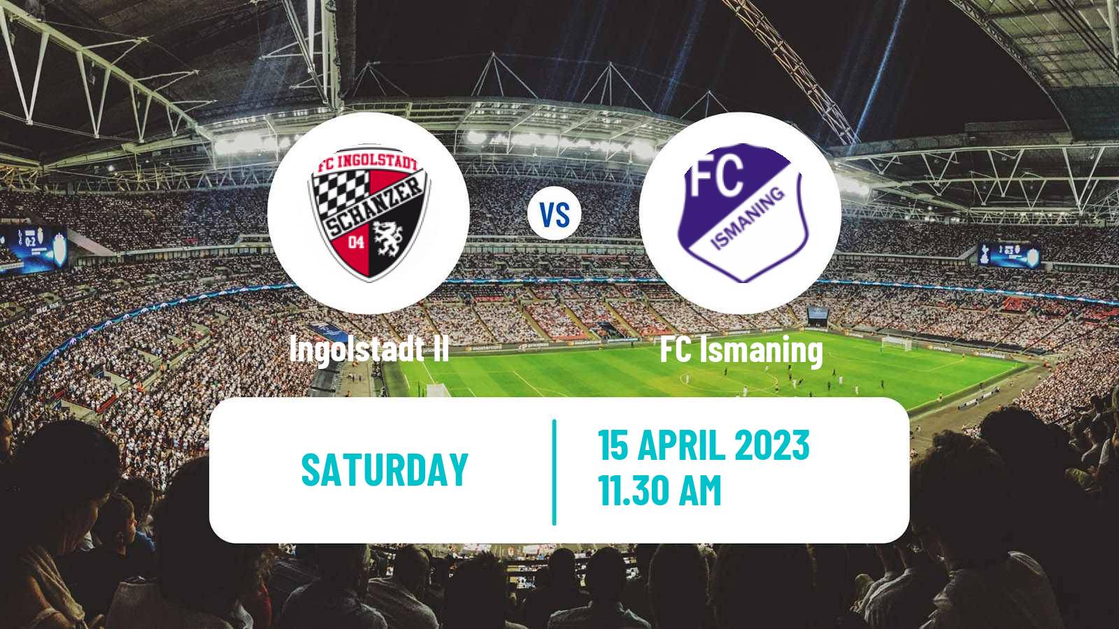 Soccer German Oberliga Bayern Süd Ingolstadt II - Ismaning