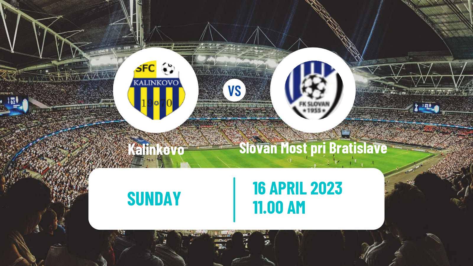 Soccer Slovak 4 Liga Bratislava Kalinkovo - Slovan Most pri Bratislave