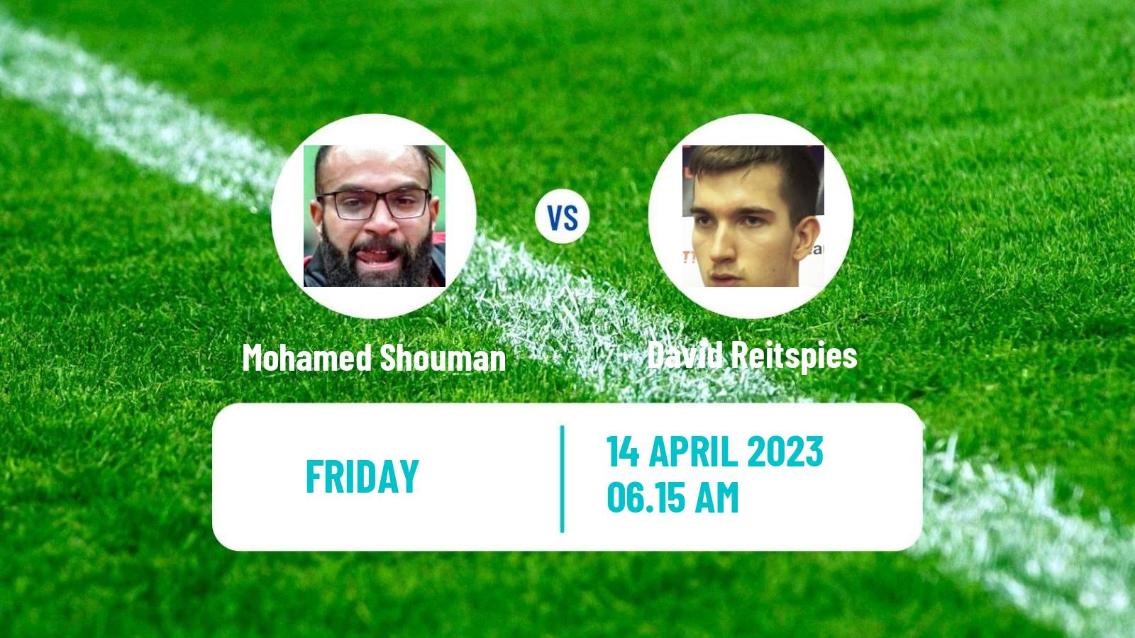 Table tennis Table Tennis Mohamed Shouman - David Reitspies