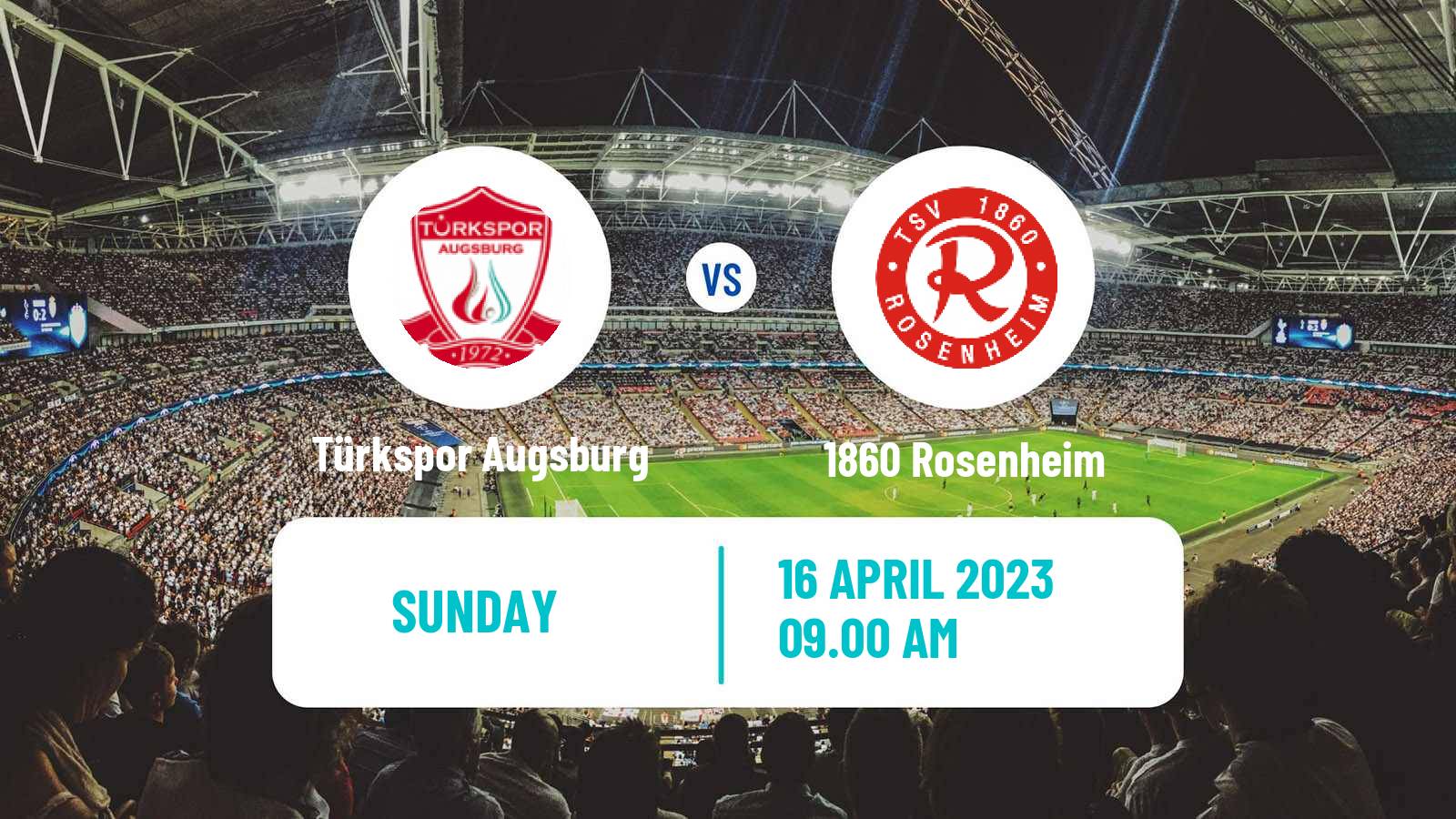 Soccer German Oberliga Bayern Süd Türkspor Augsburg - 1860 Rosenheim