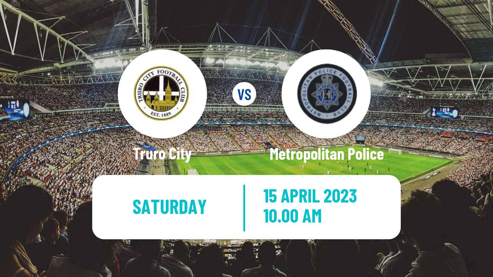 Soccer English Southern League South Division Truro City - Metropolitan Police