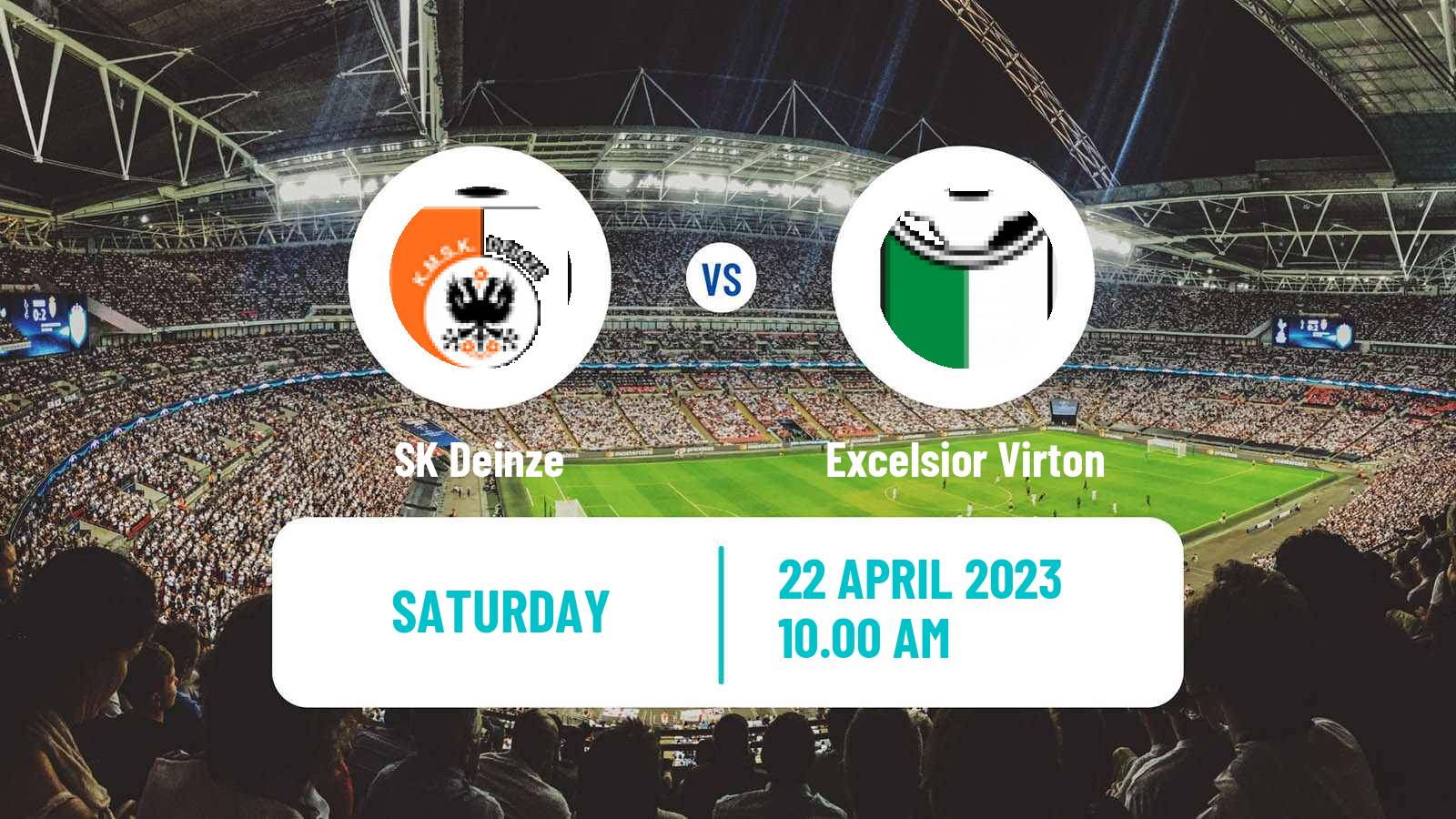 Soccer Belgian Сhallenger Pro League Deinze - Excelsior Virton