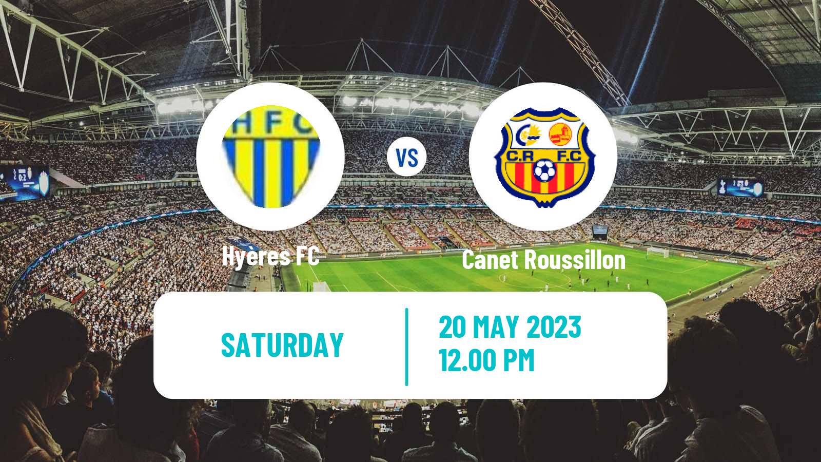 Soccer French National 2 - Group C Hyères - Canet Roussillon