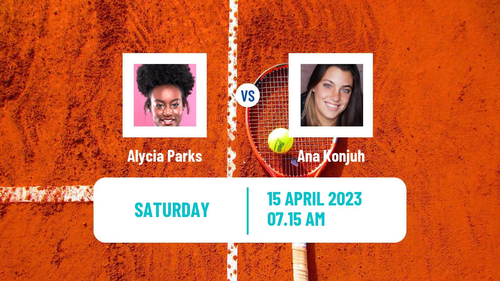 Tennis WTA Stuttgart Alycia Parks - Ana Konjuh