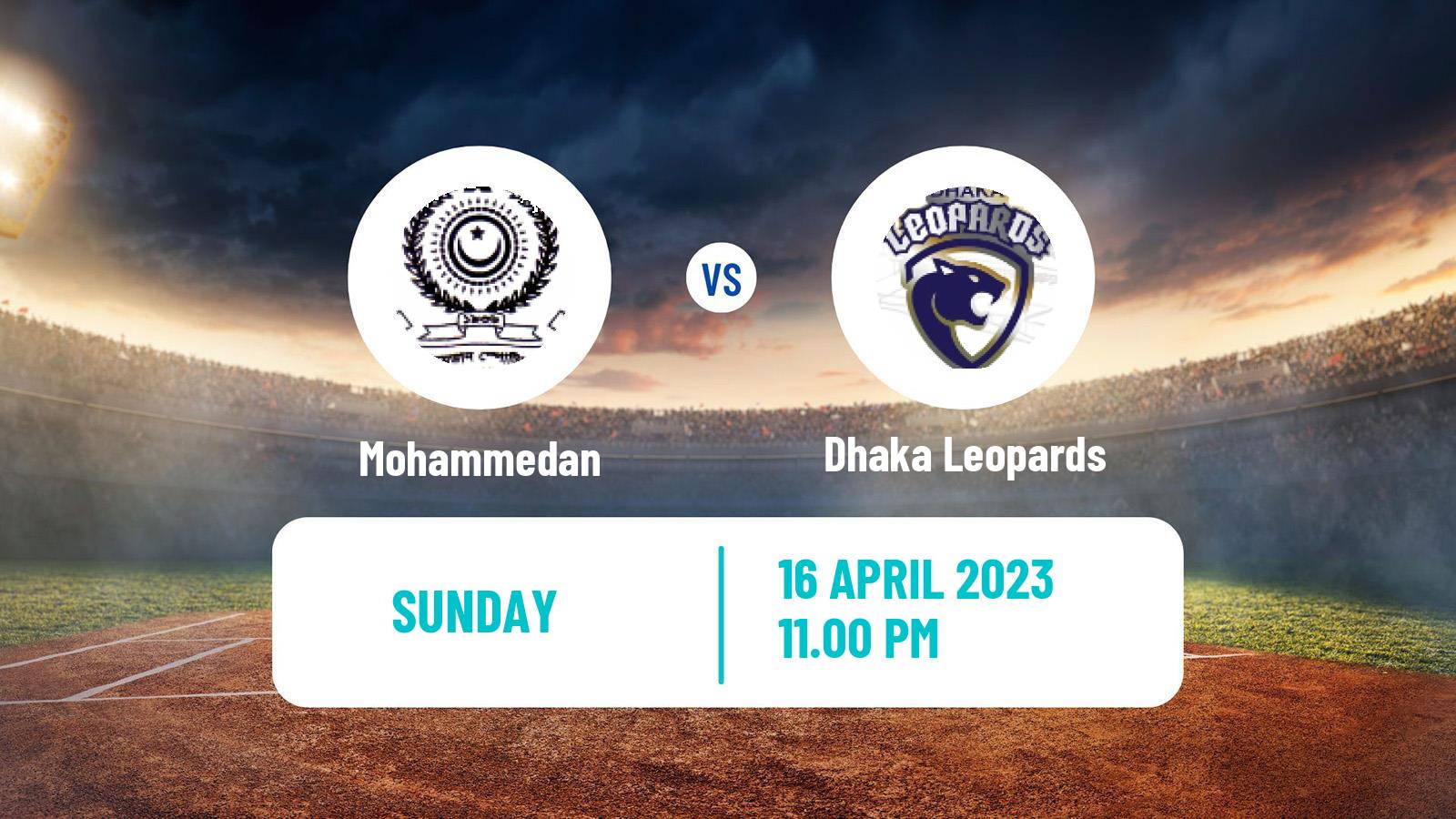 Cricket Bangladesh Dhaka Premier League Mohammedan - Dhaka Leopards