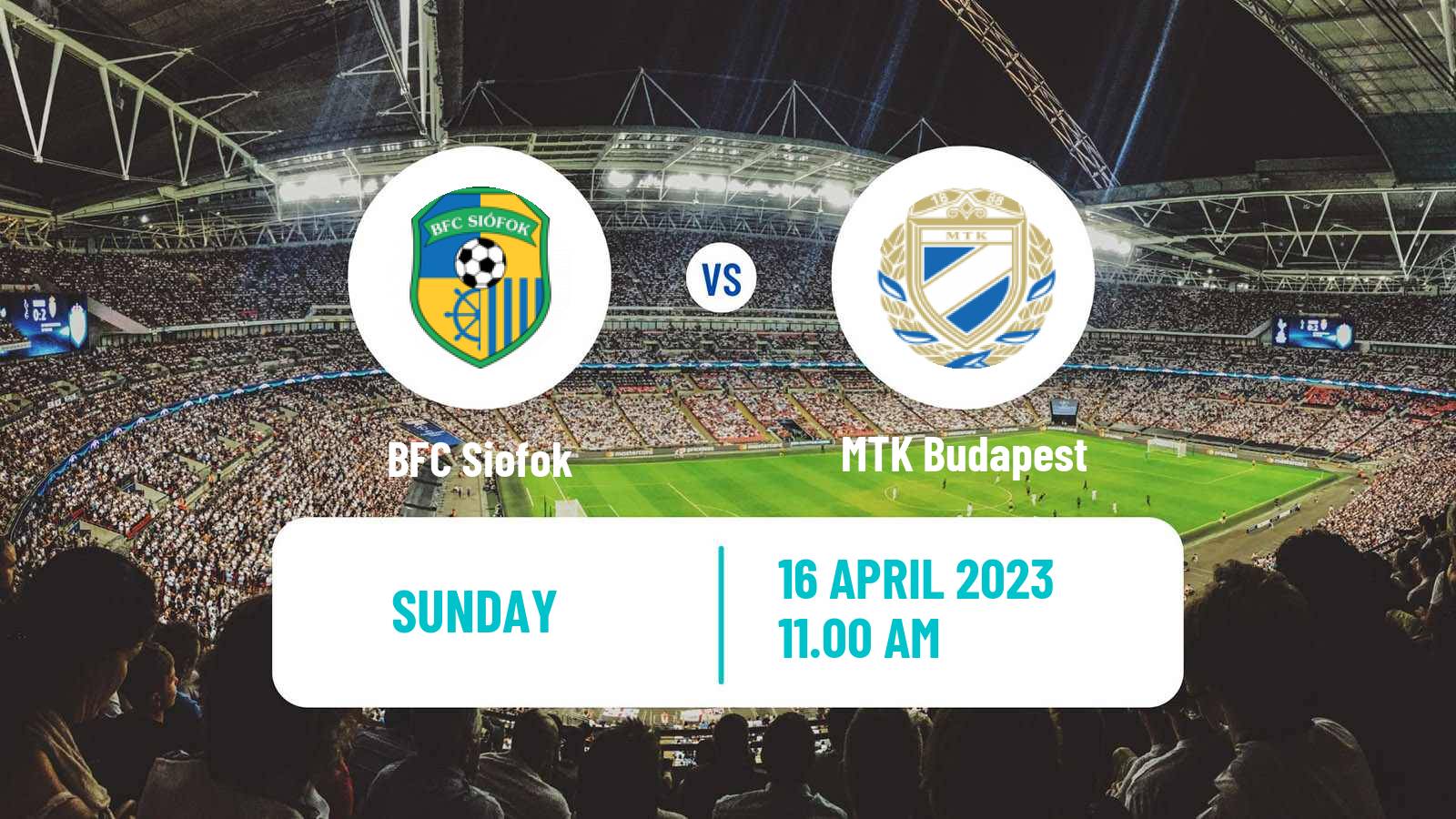 Soccer Hungarian NB II Siofok - MTK Budapest