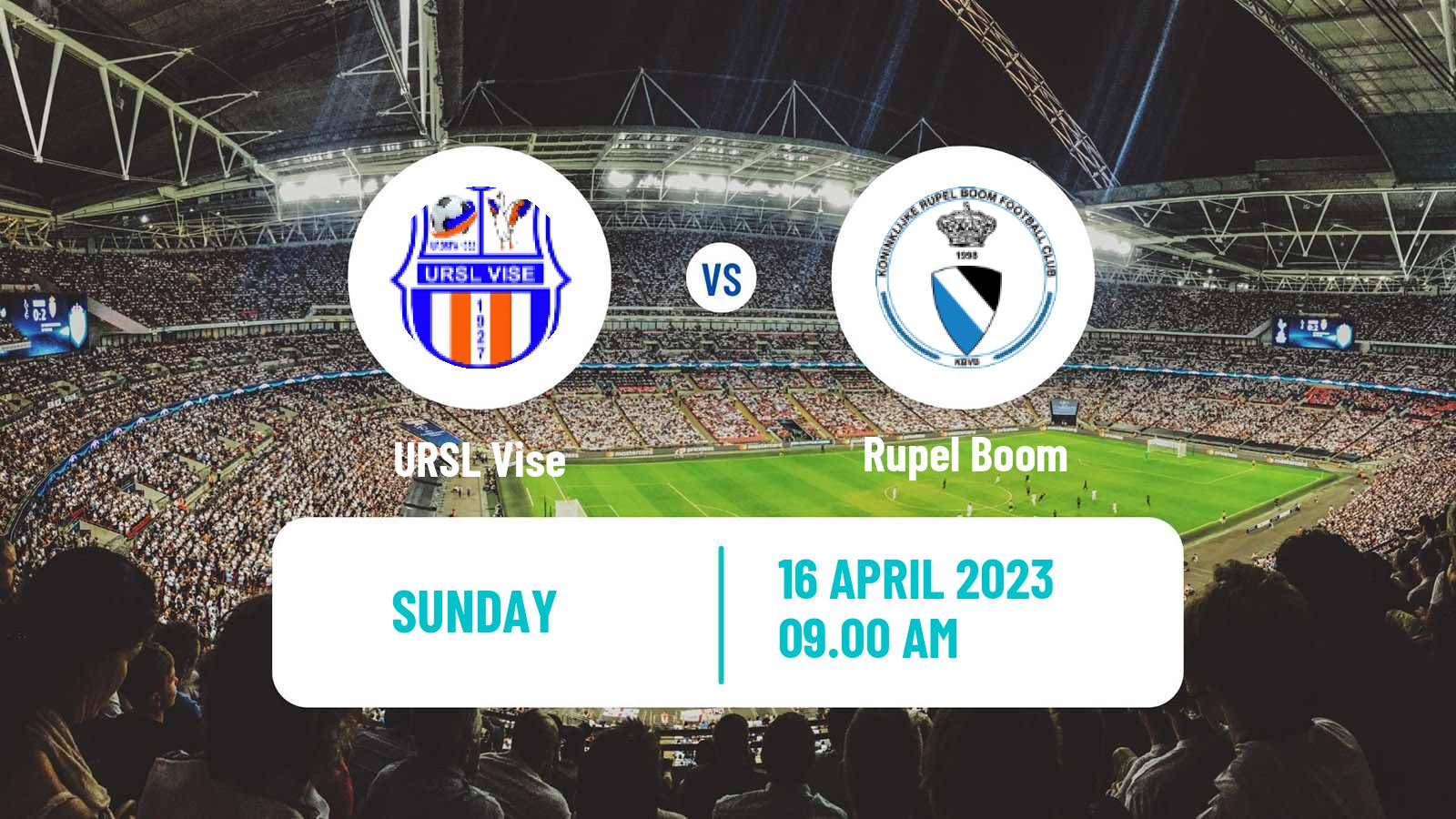 Soccer Belgian National Division 1 URSL Vise - Rupel Boom