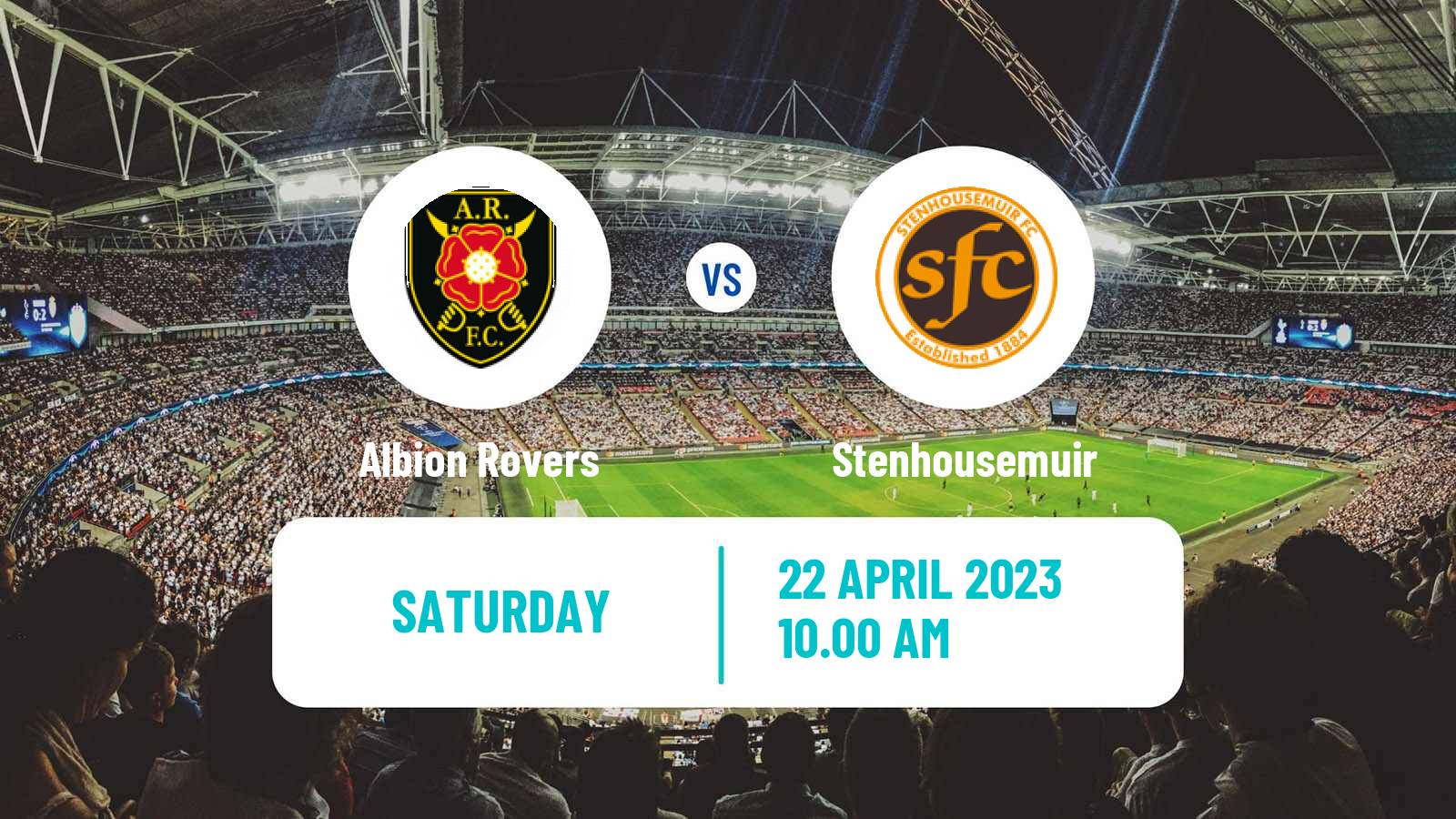 Soccer Scottish League Two Albion Rovers - Stenhousemuir