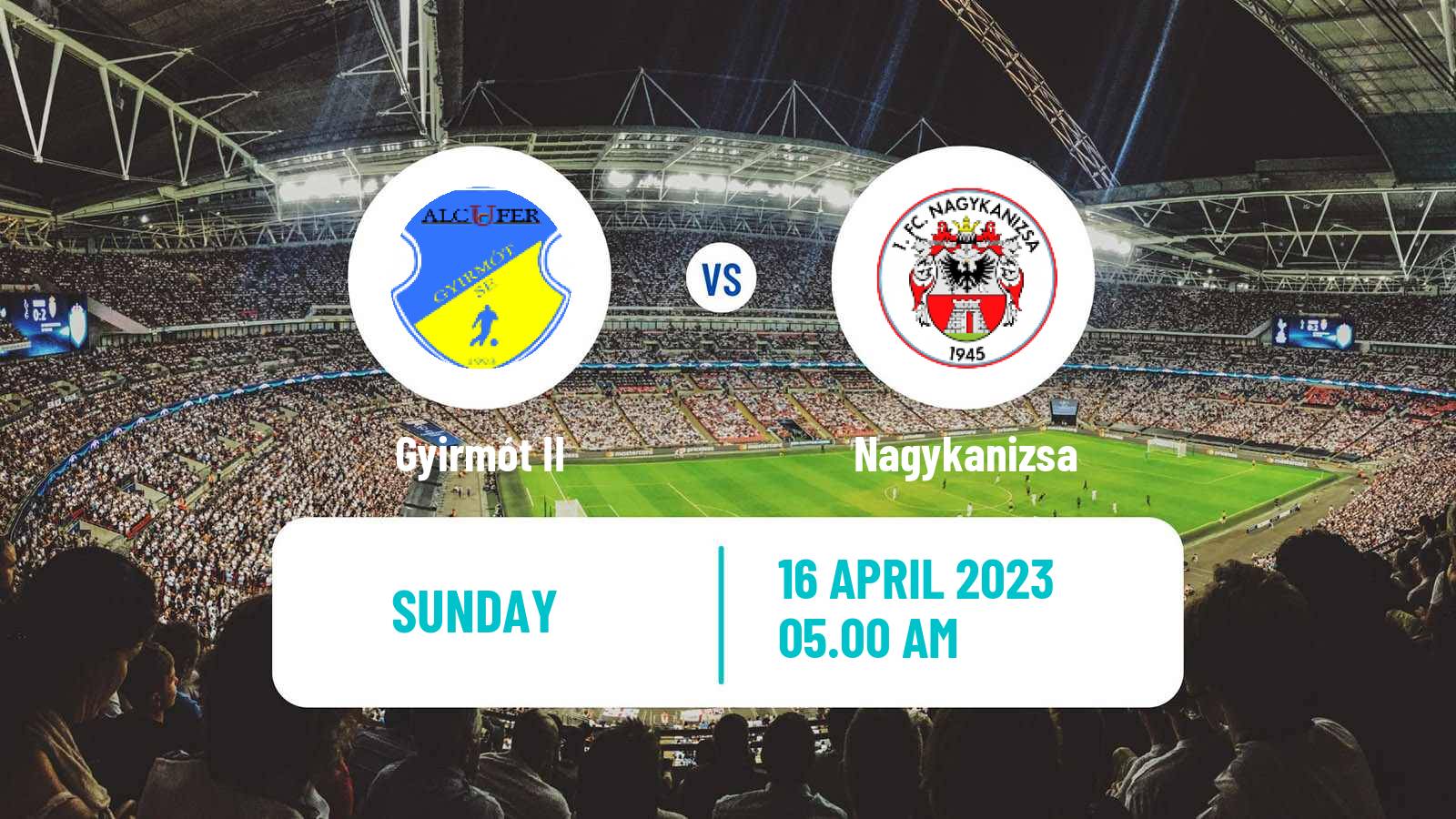 Soccer Hungarian NB III West Gyirmót II - Nagykanizsa
