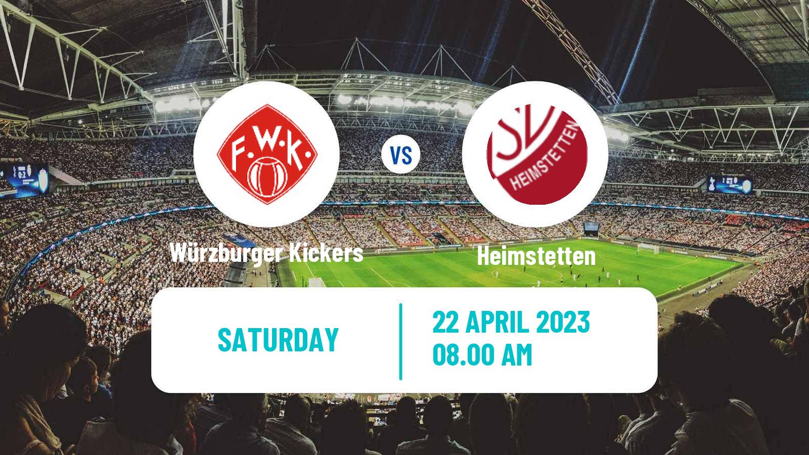 Soccer German Regionalliga Bayern Würzburger Kickers - Heimstetten
