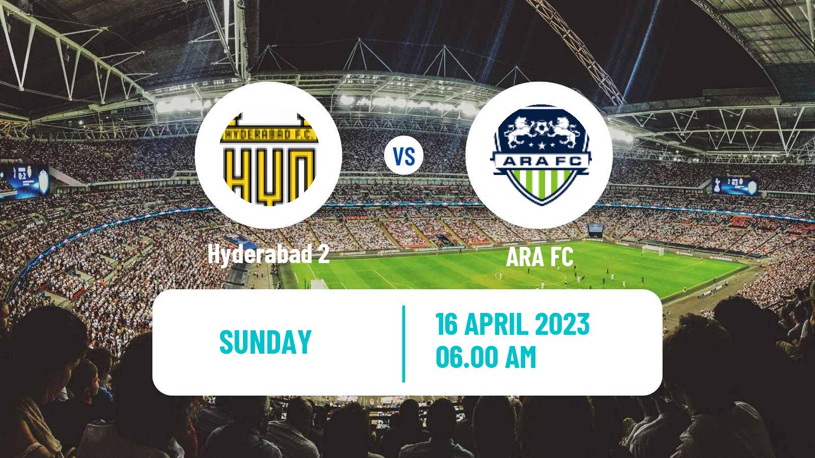 Soccer Indian I-League 2 Hyderabad 2 - ARA