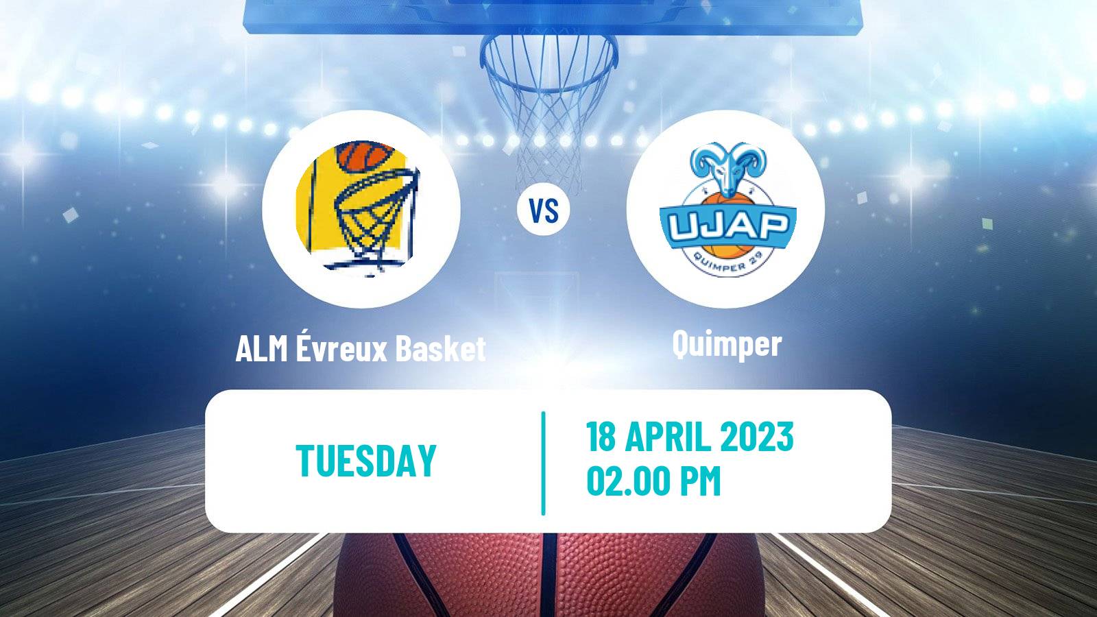 Basketball French LNB Pro B ALM Évreux Basket - Quimper