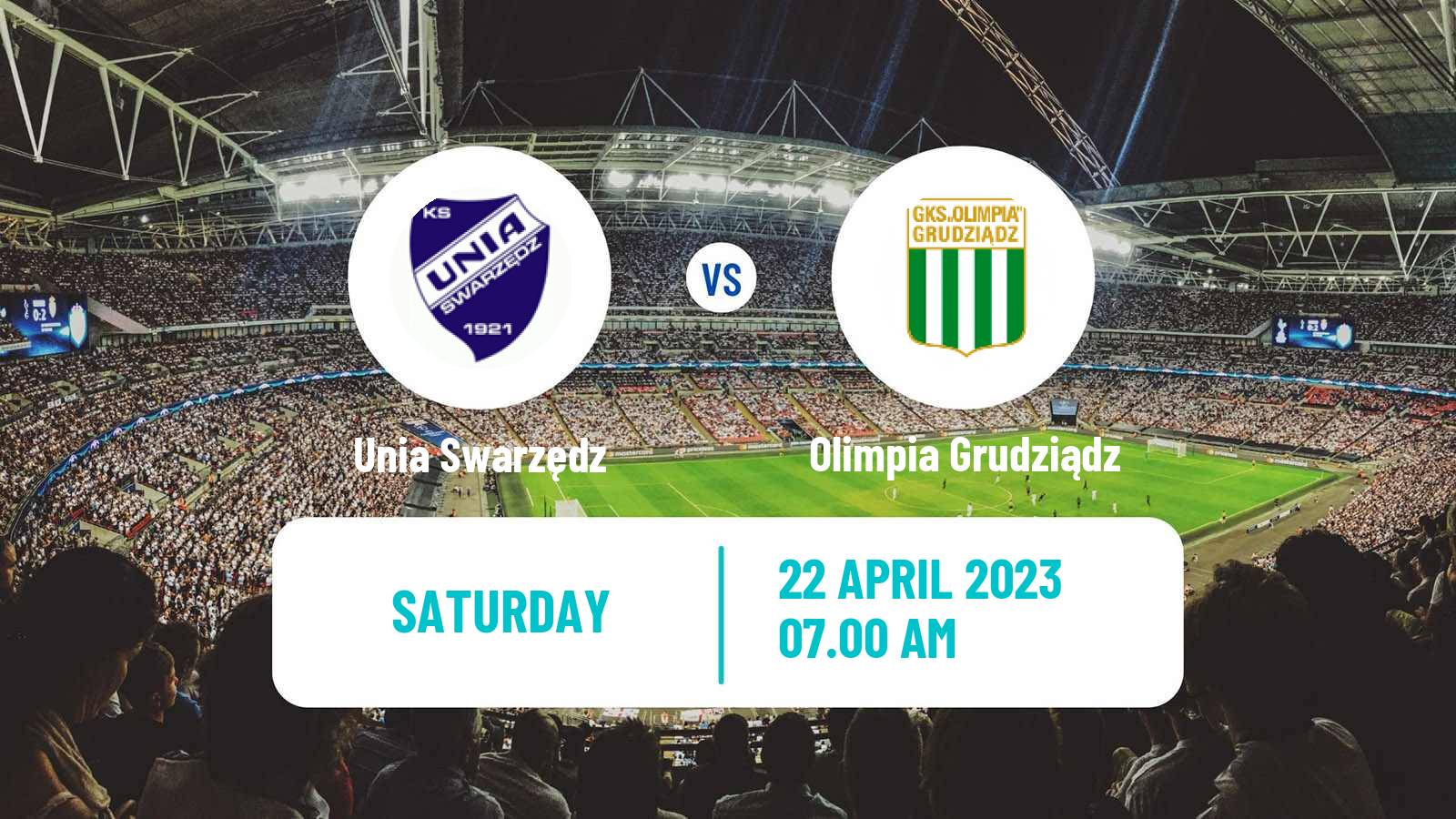 Football Polish Division 3 - Group II Unia Swarzędz - Olimpia Grudziądz