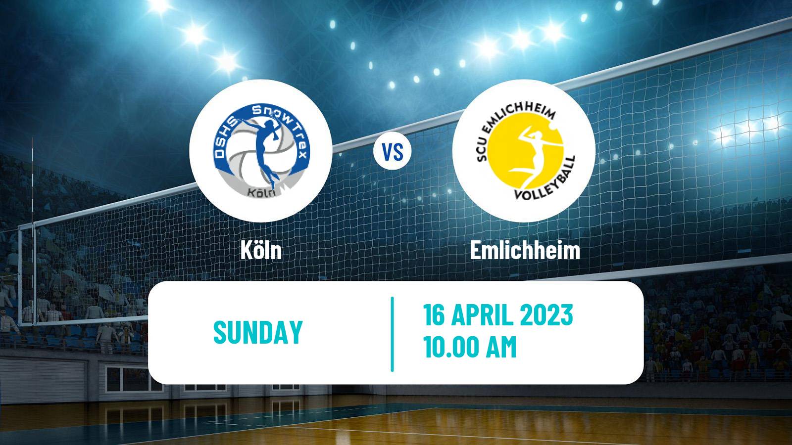 Volleyball German 2 Bundesliga North Volleyball Women Köln - Emlichheim