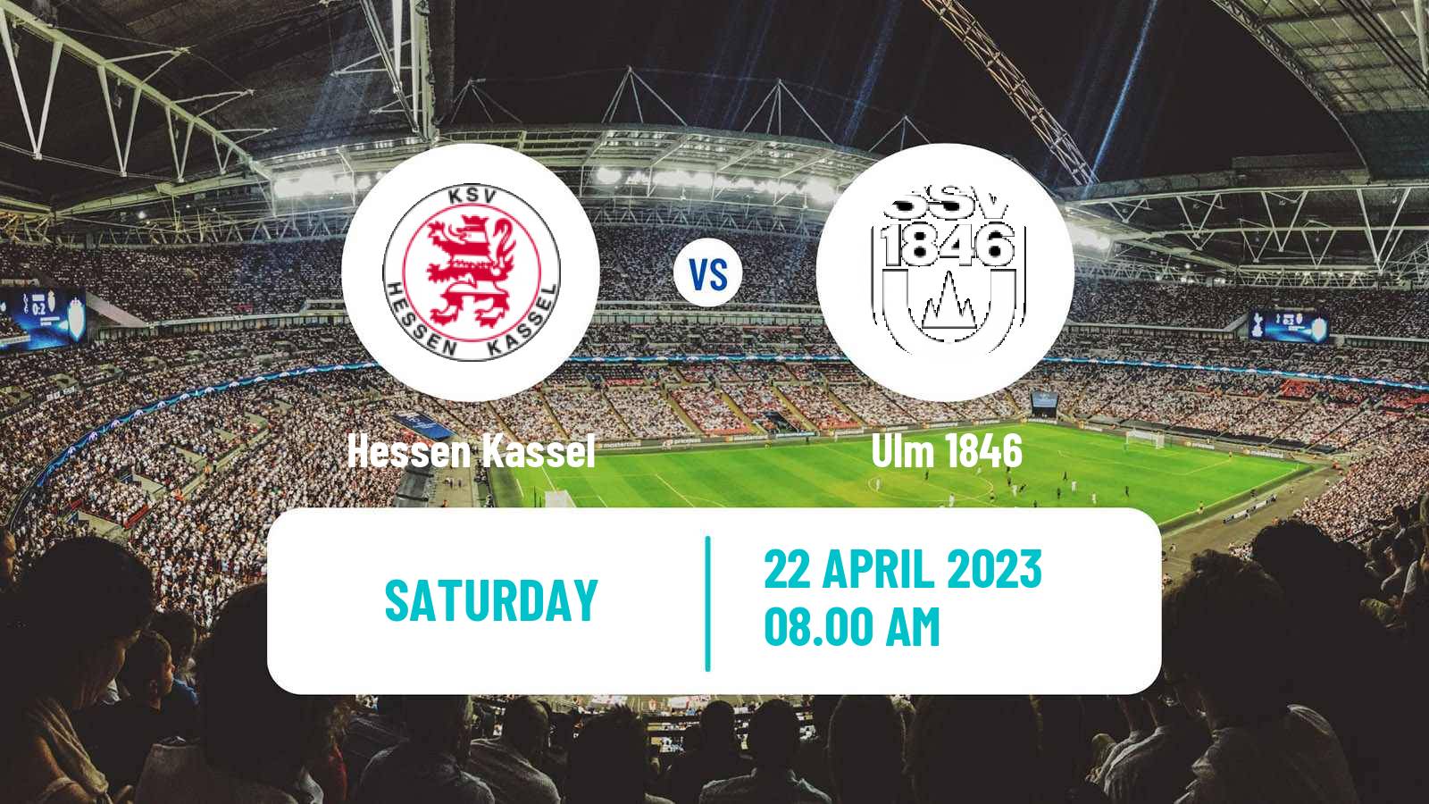 Soccer German Regionalliga Sudwest Hessen Kassel - Ulm 1846