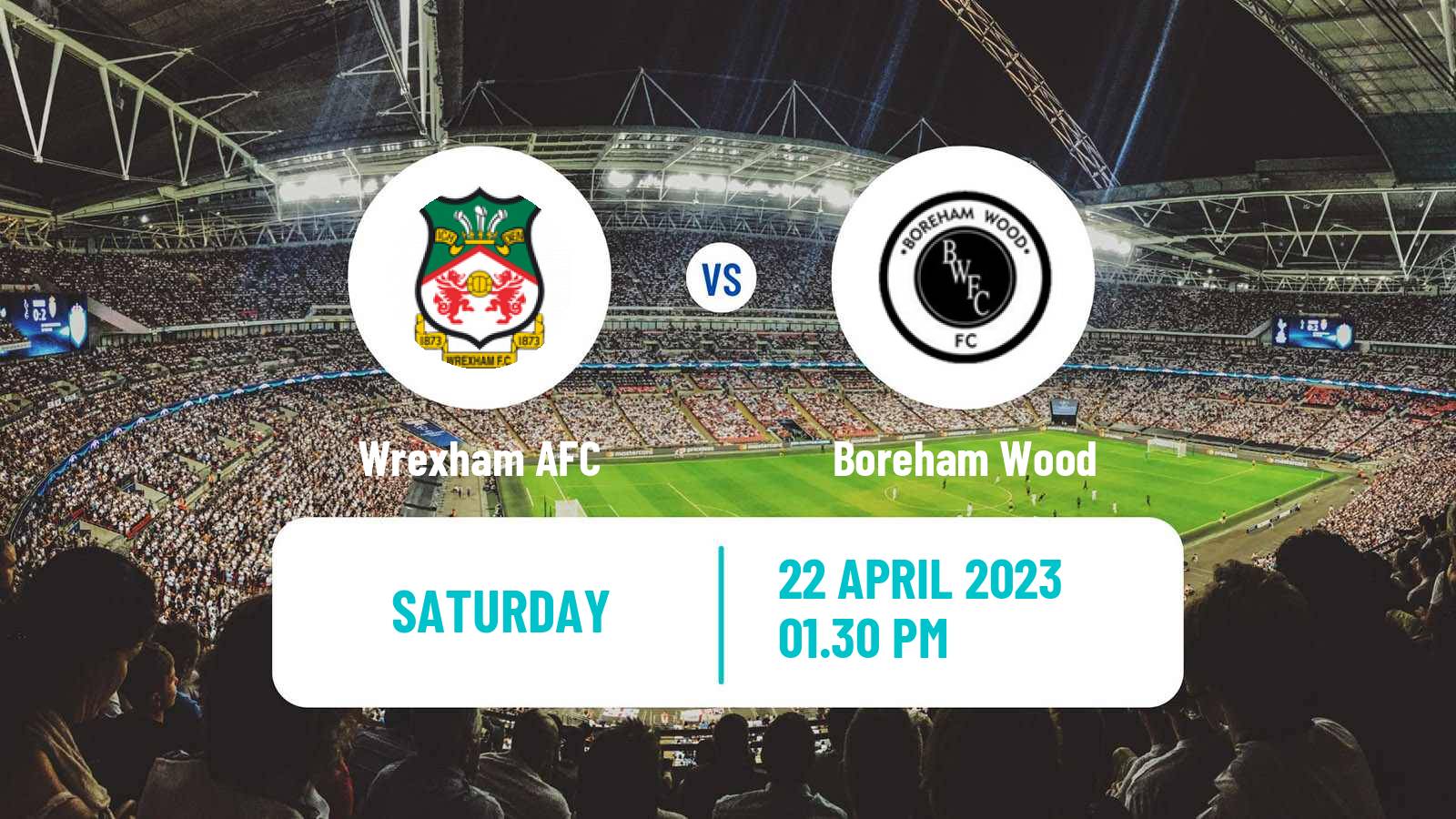 Soccer English National League Wrexham - Boreham Wood