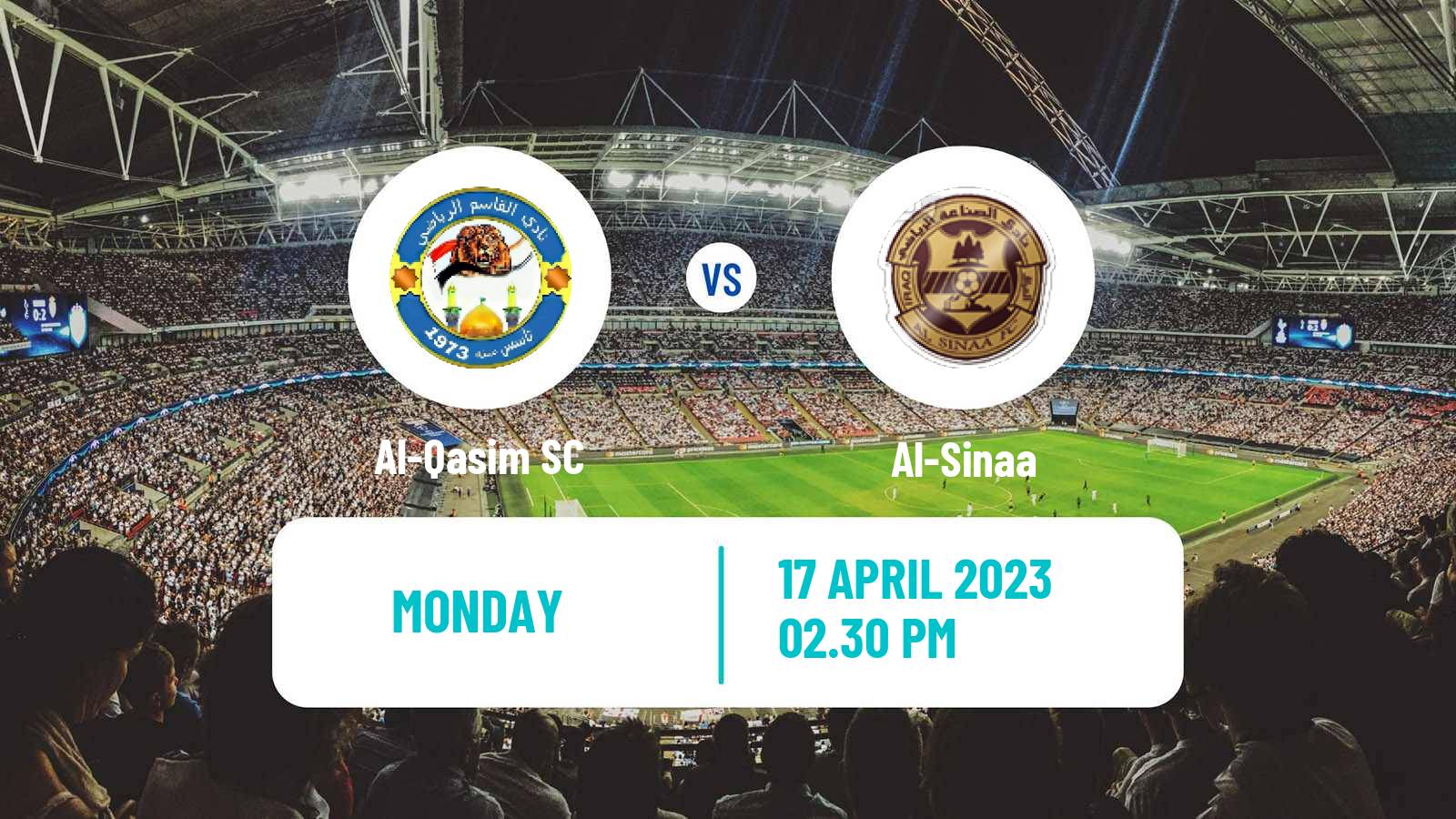 Soccer Iraqi Premier League Al-Qasim - Al-Sinaa