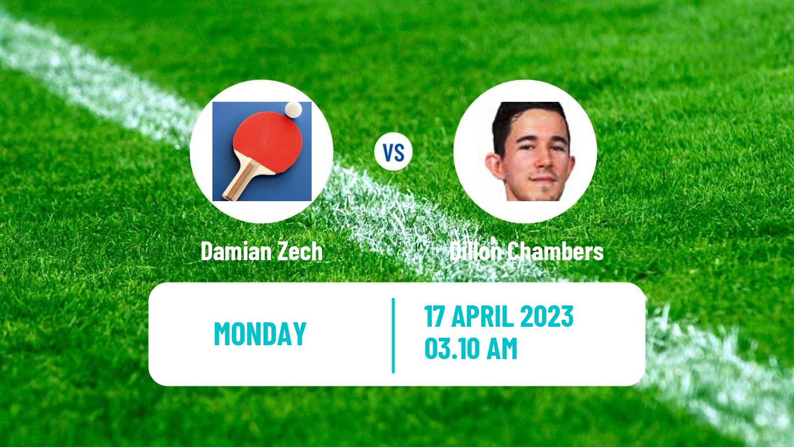 Table tennis Table Tennis Damian Zech - Dillon Chambers