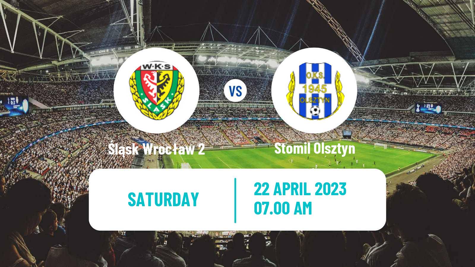 Soccer Polish Division 2 Śląsk Wrocław 2 - Stomil Olsztyn